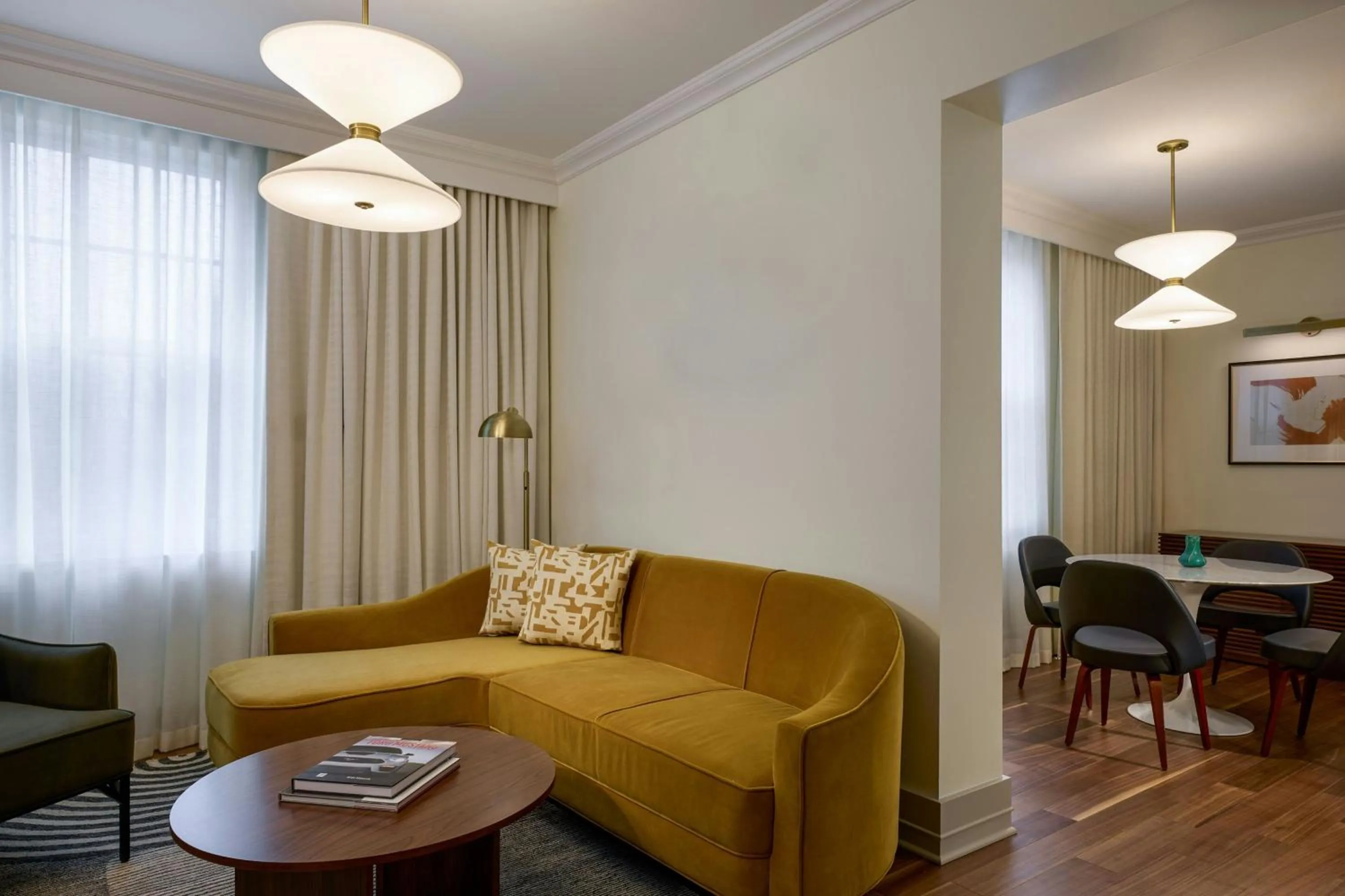 Living room in Dearborn Inn, Autograph Collection