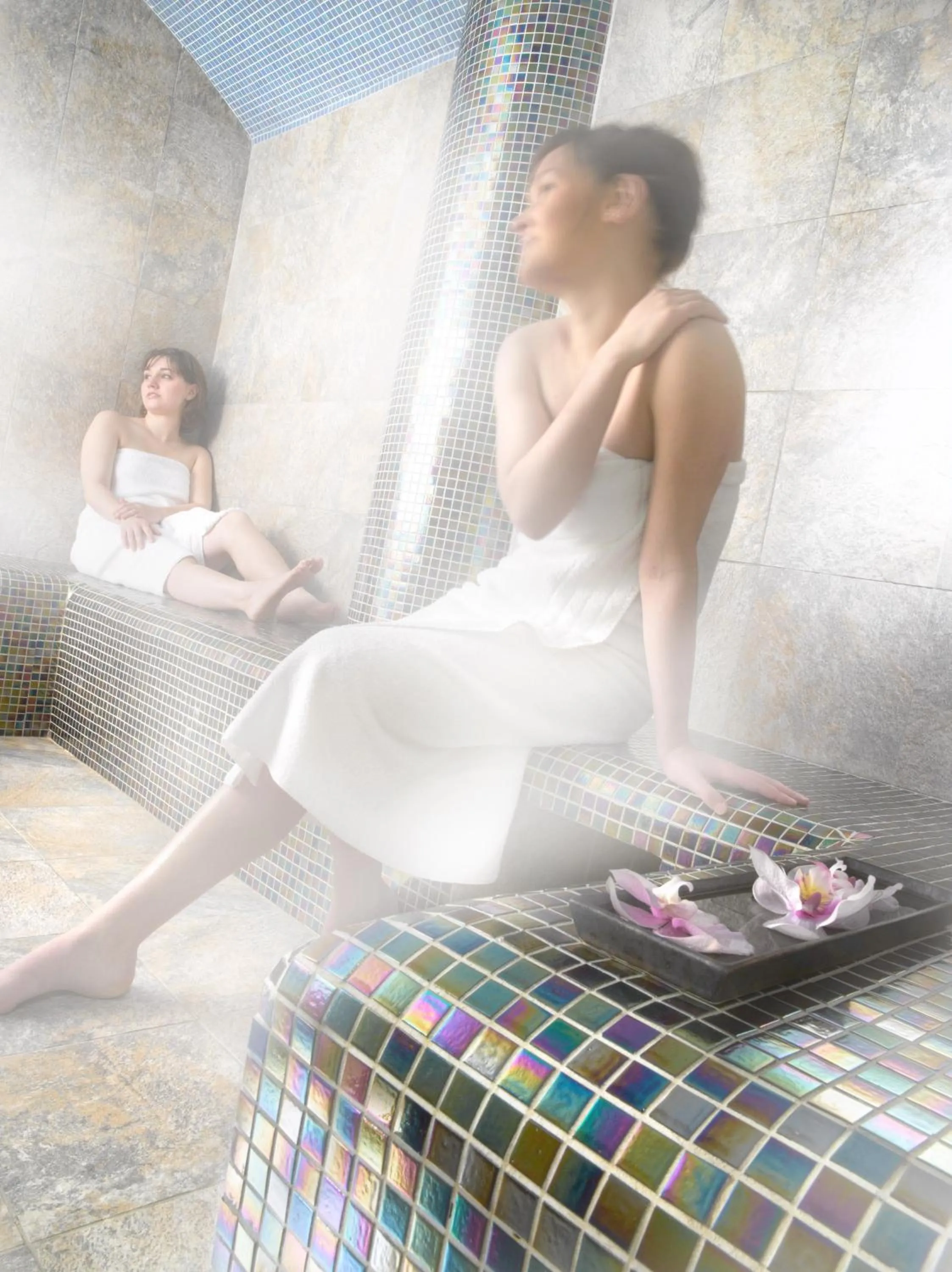 Steam room in CGH Résidences & Spas Les Cimes Blanches