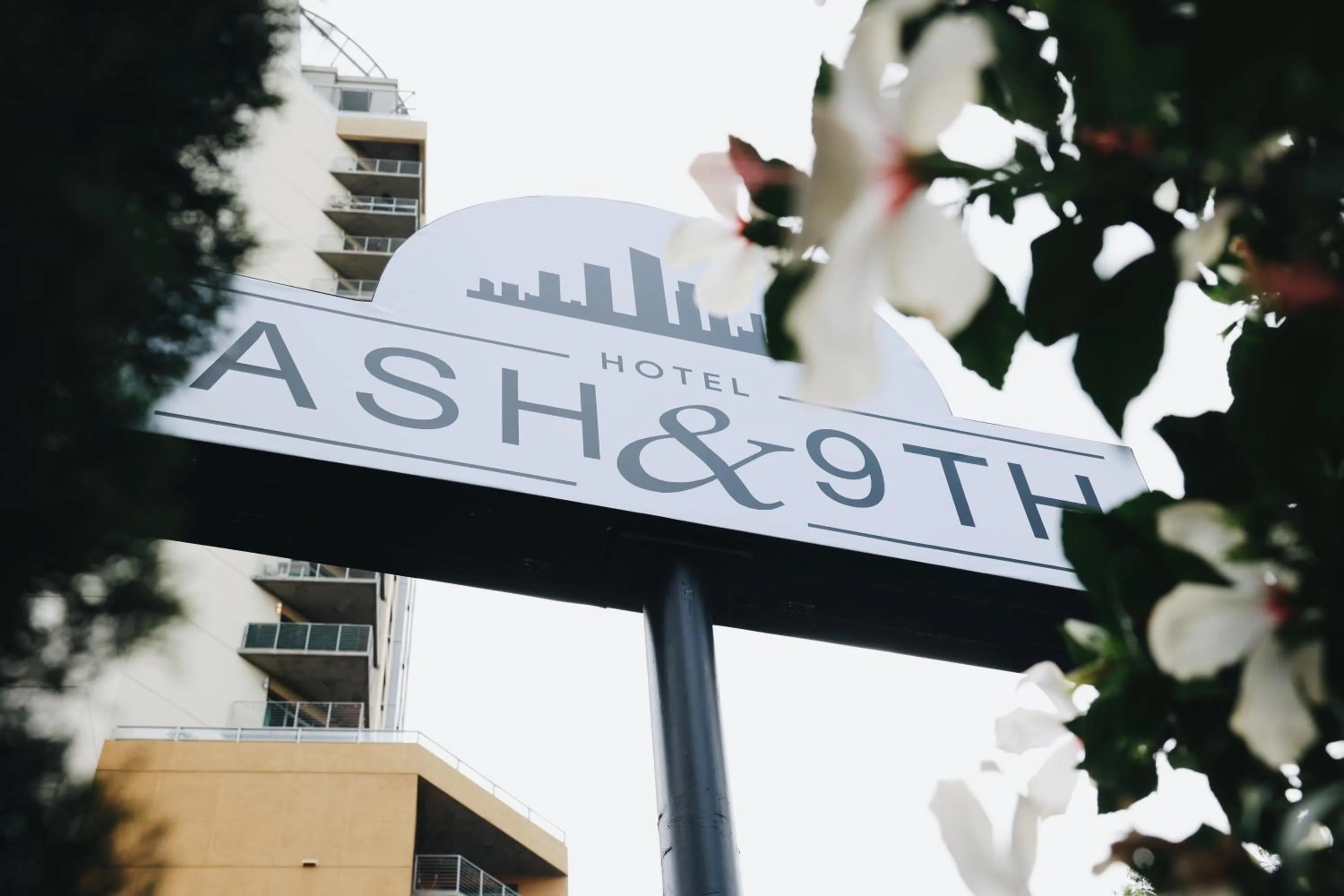 Property logo or sign in Hotel Ash&9th