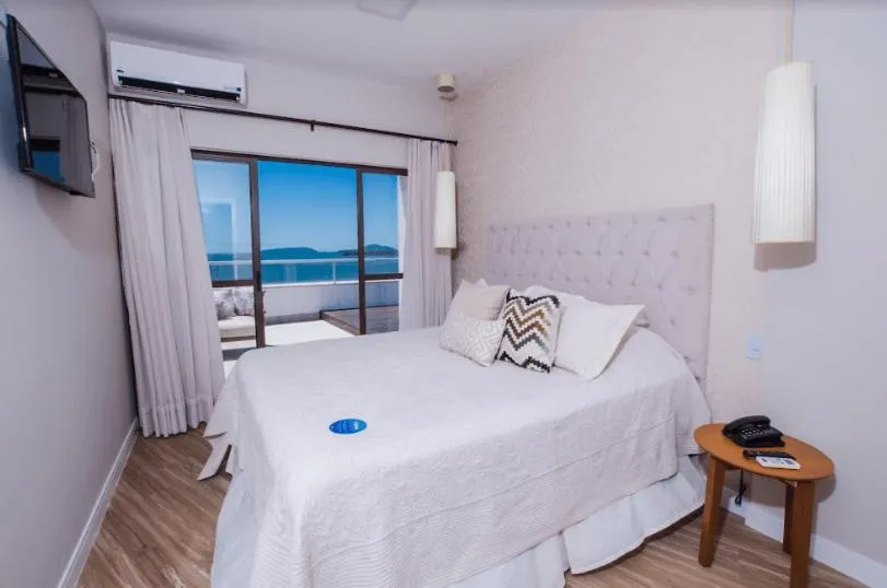 Bed in Hotel Villareal São Francisco do Sul