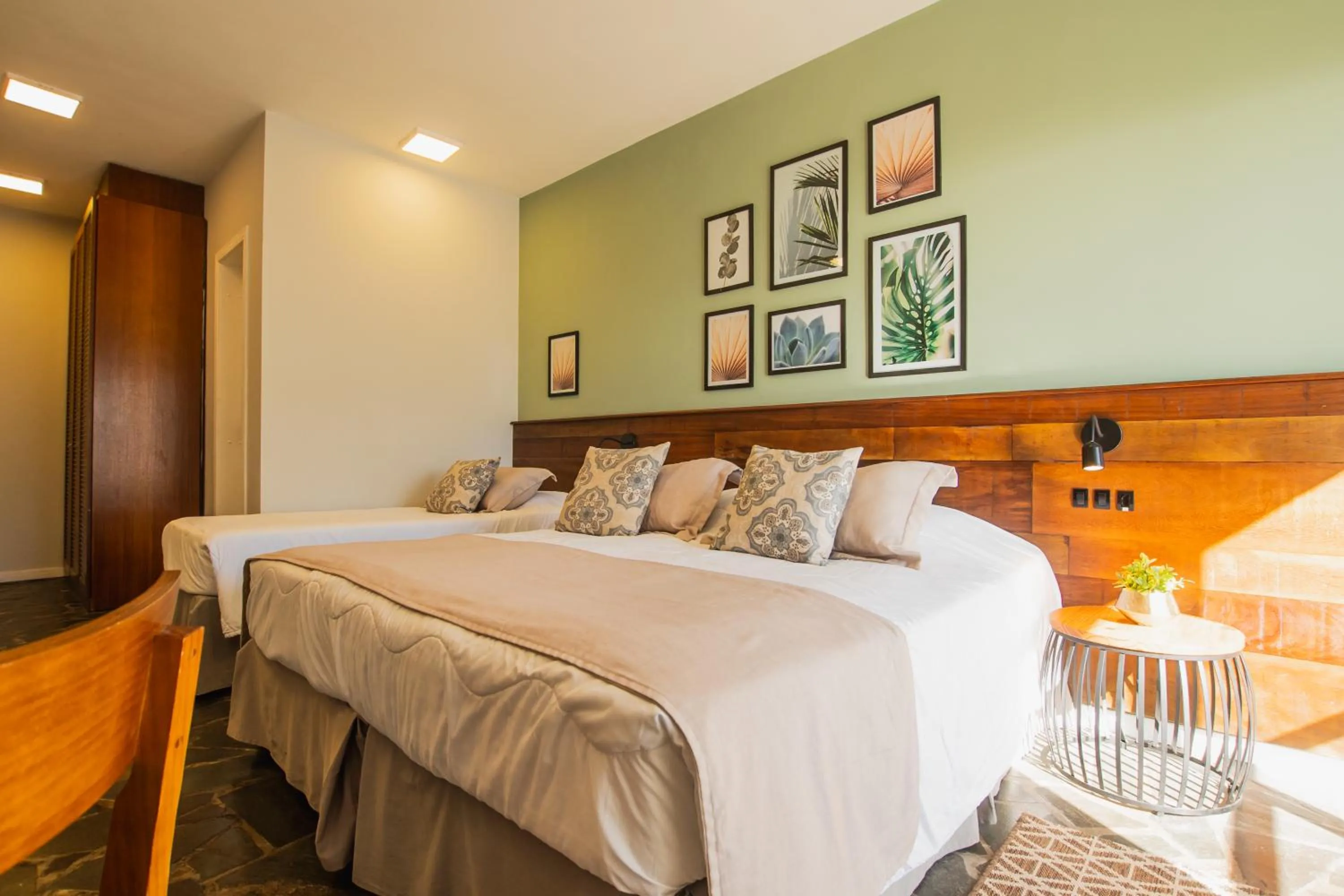 Bed in Hotel Villareal São Francisco do Sul