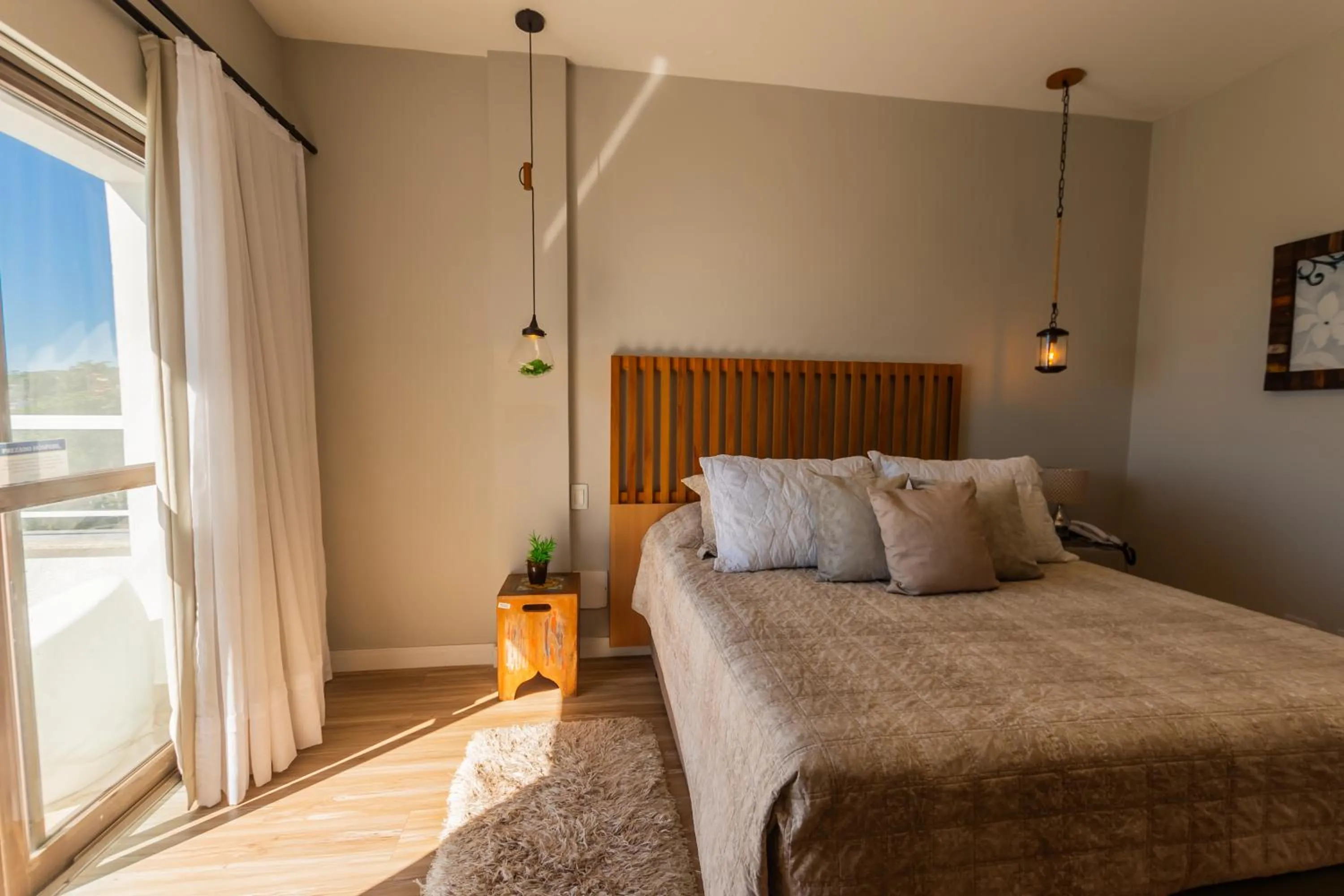 Bed in Hotel Villareal São Francisco do Sul