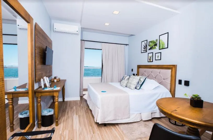 Bed in Hotel Villareal São Francisco do Sul