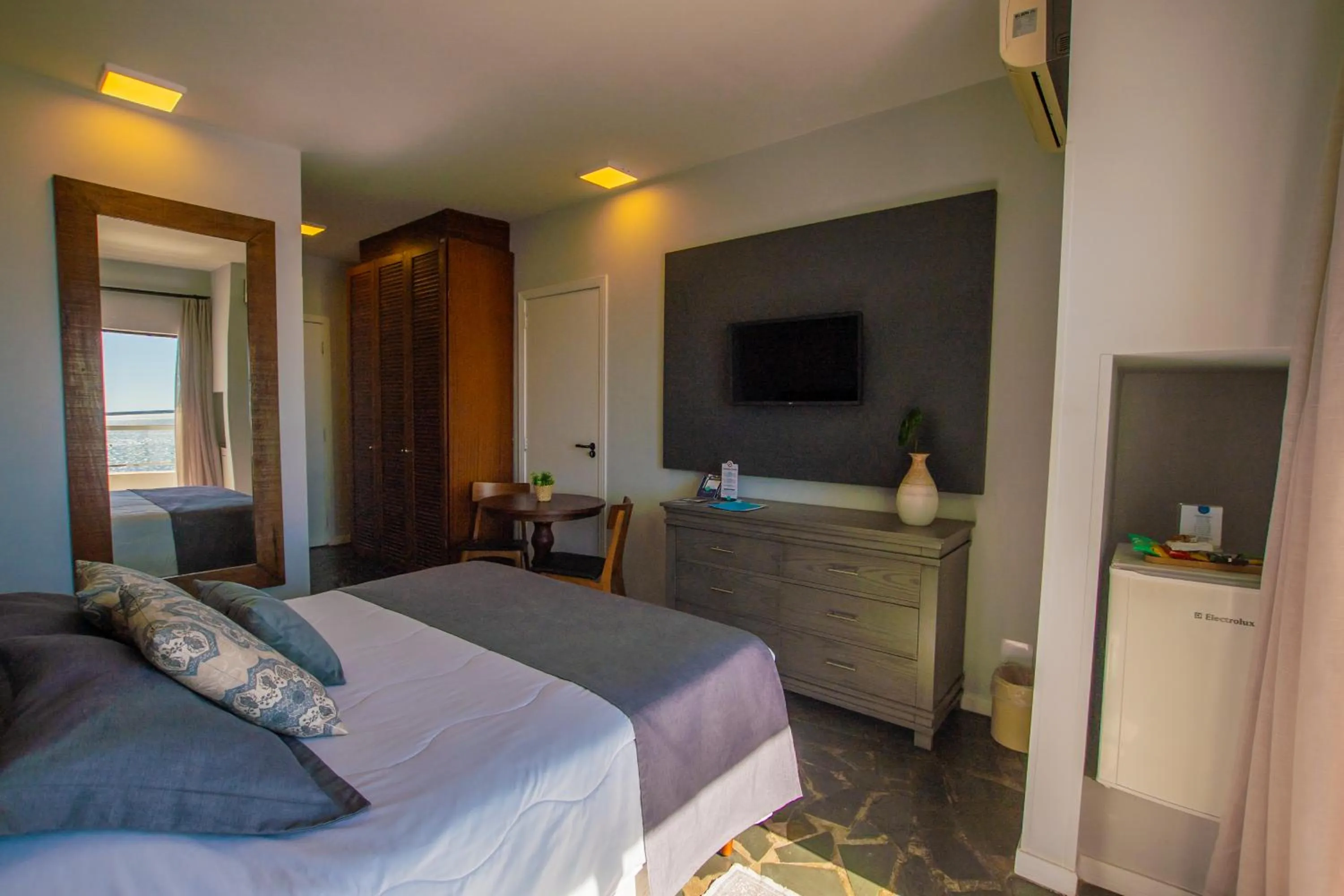 Bed in Hotel Villareal São Francisco do Sul