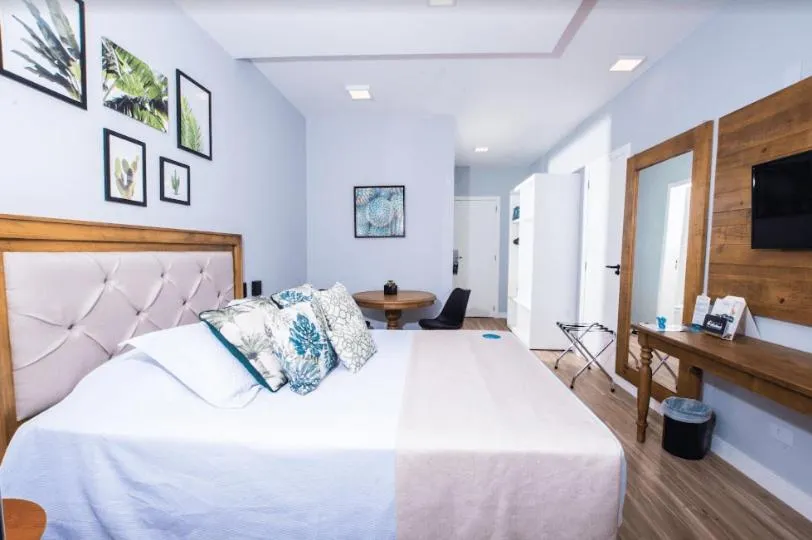 Bed in Hotel Villareal São Francisco do Sul