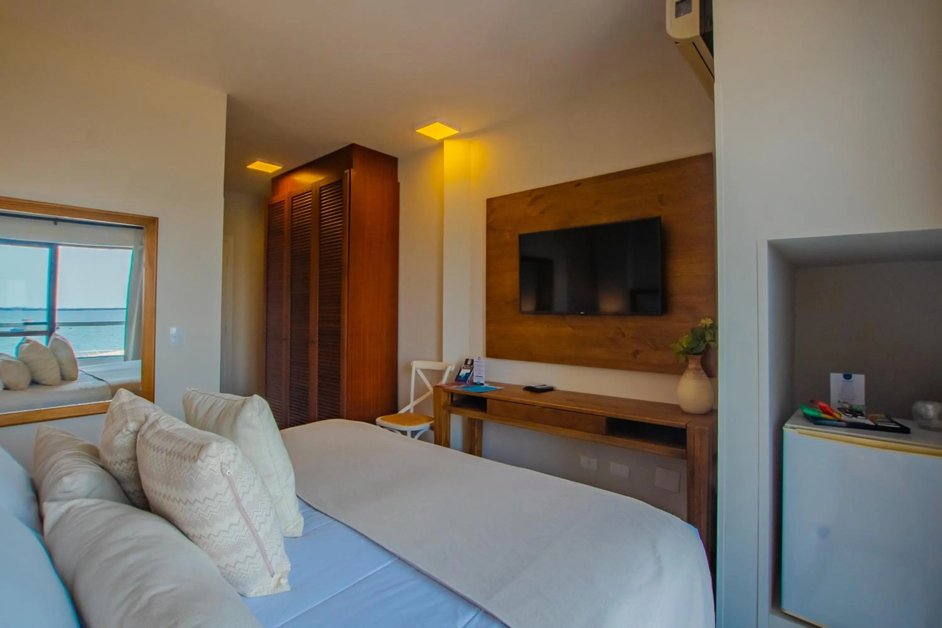 Bed in Hotel Villareal São Francisco do Sul