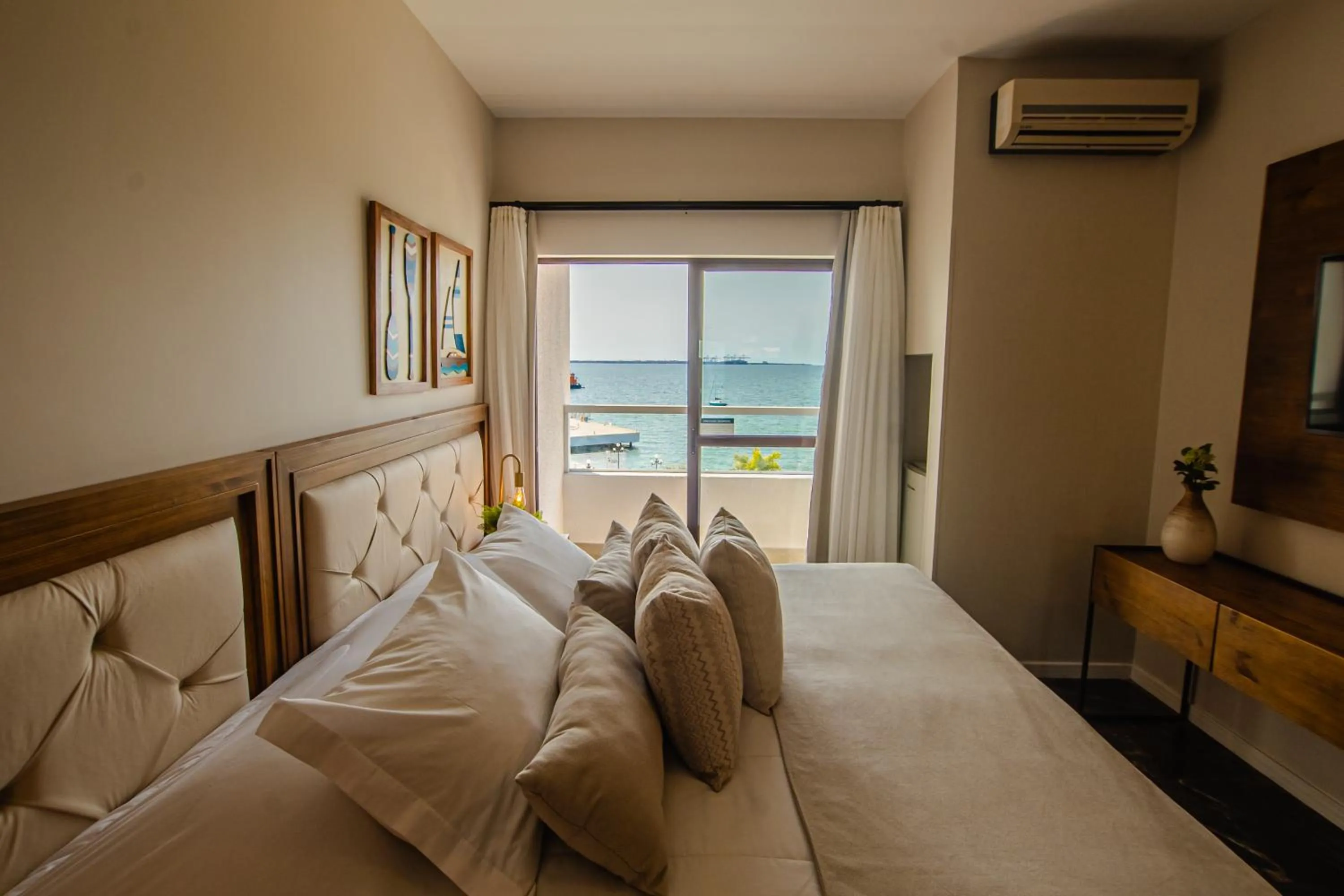 Bed in Hotel Villareal São Francisco do Sul