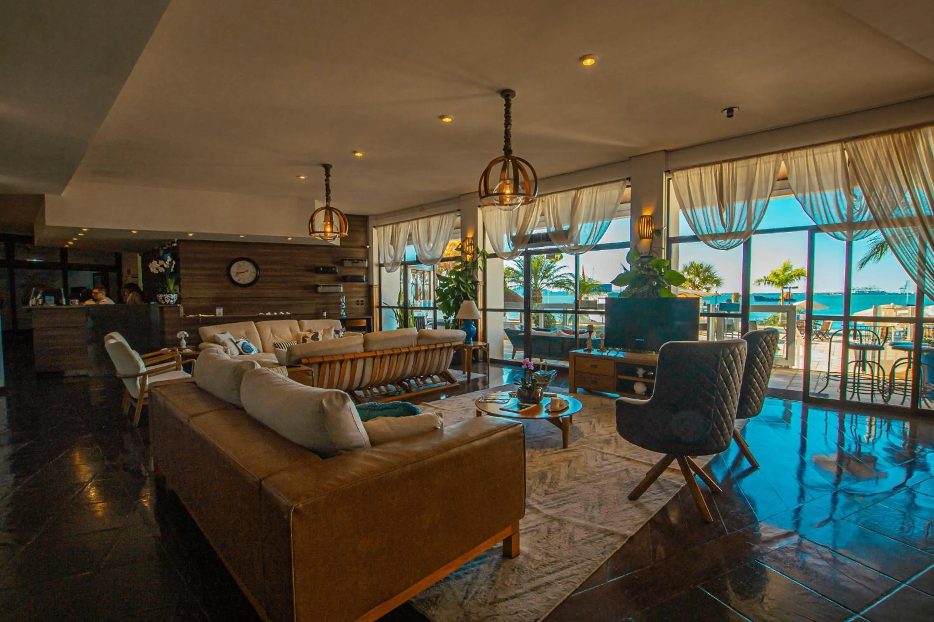 Lobby or reception in Hotel Villareal São Francisco do Sul