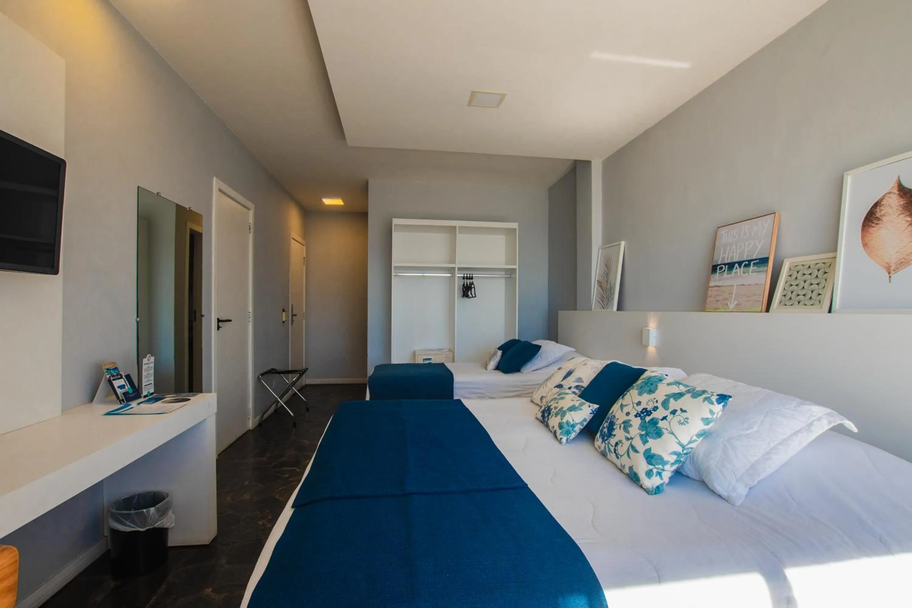 Bed in Hotel Villareal São Francisco do Sul