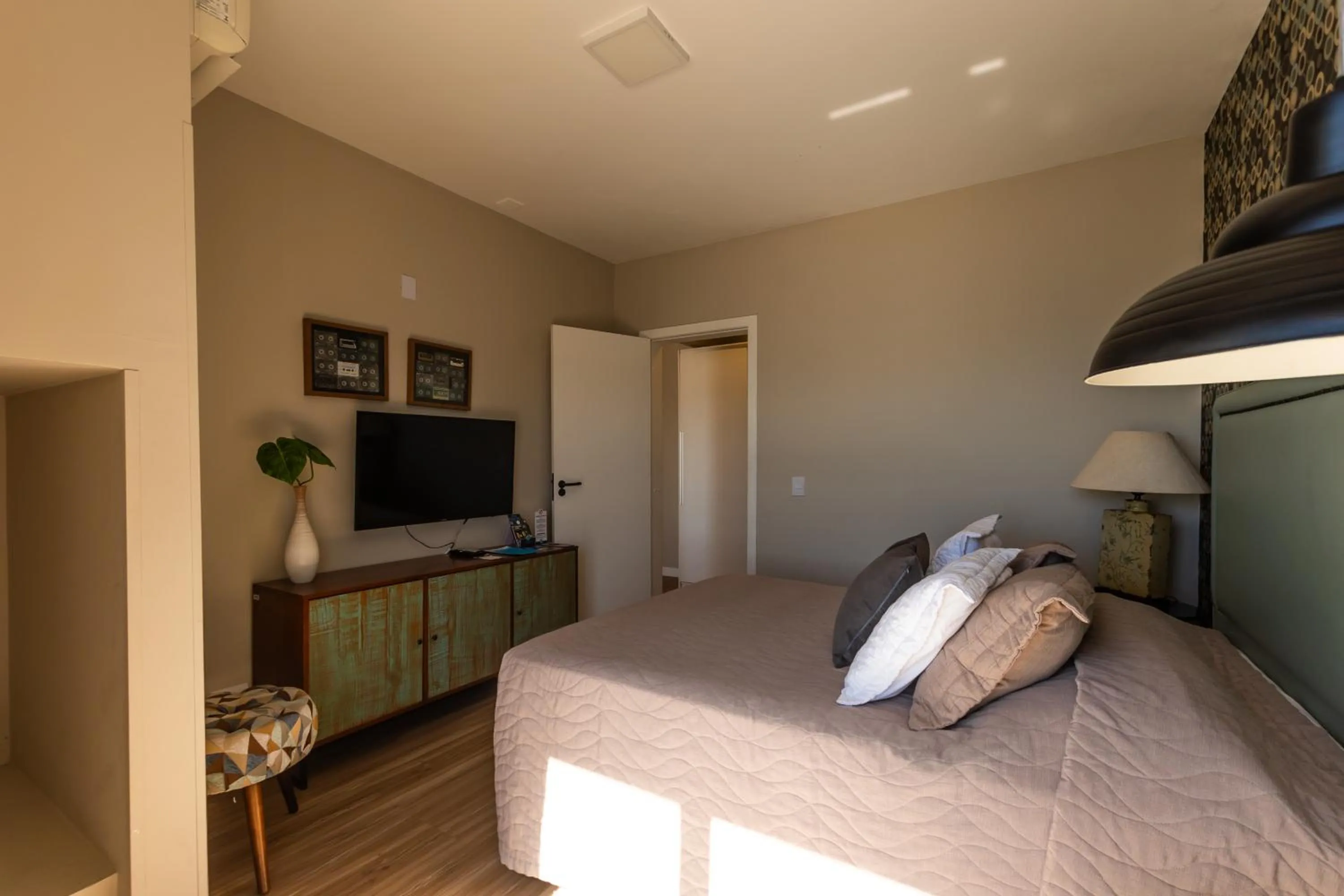 Bed in Hotel Villareal São Francisco do Sul