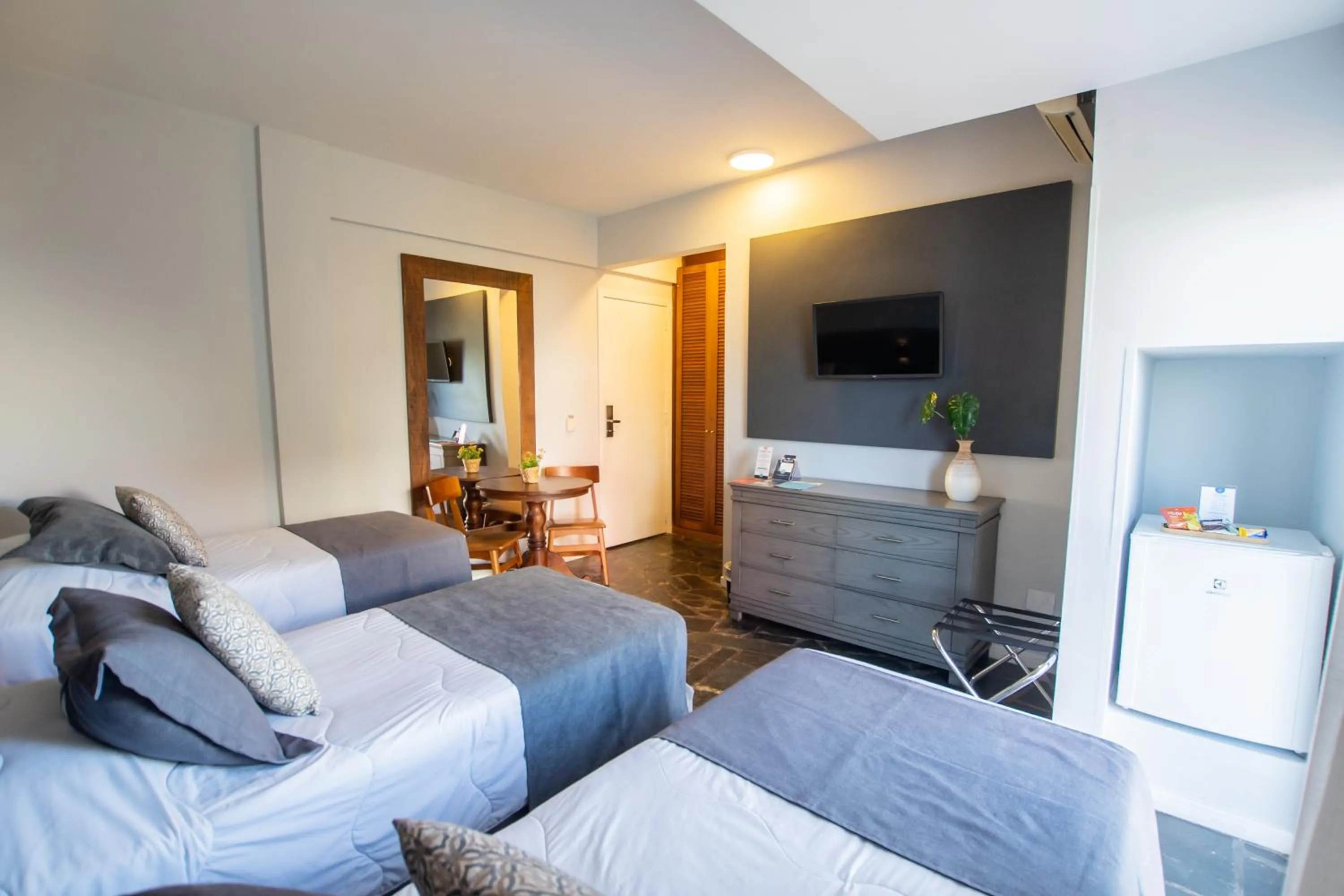 Bed in Hotel Villareal São Francisco do Sul