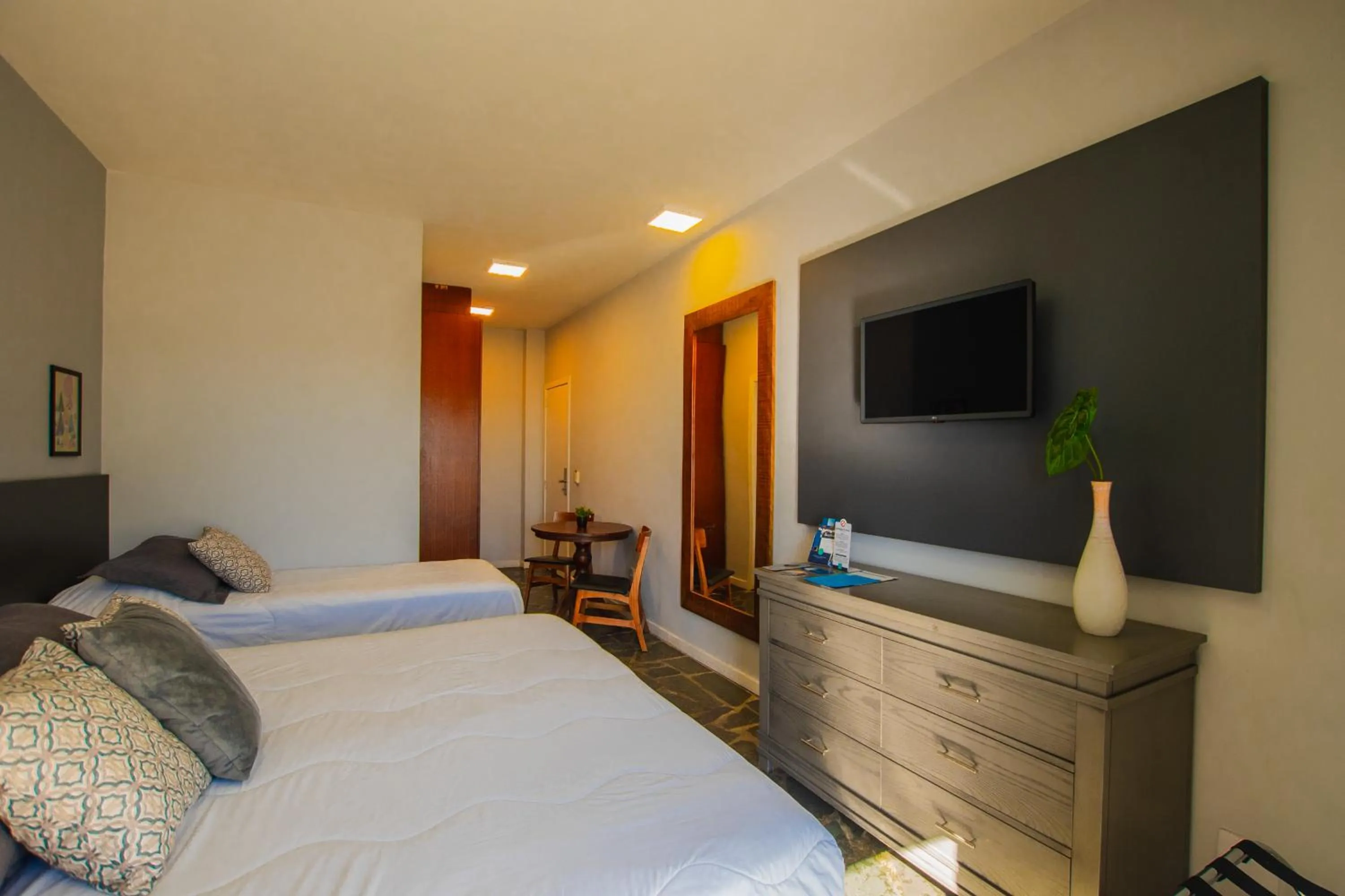 Bed in Hotel Villareal São Francisco do Sul