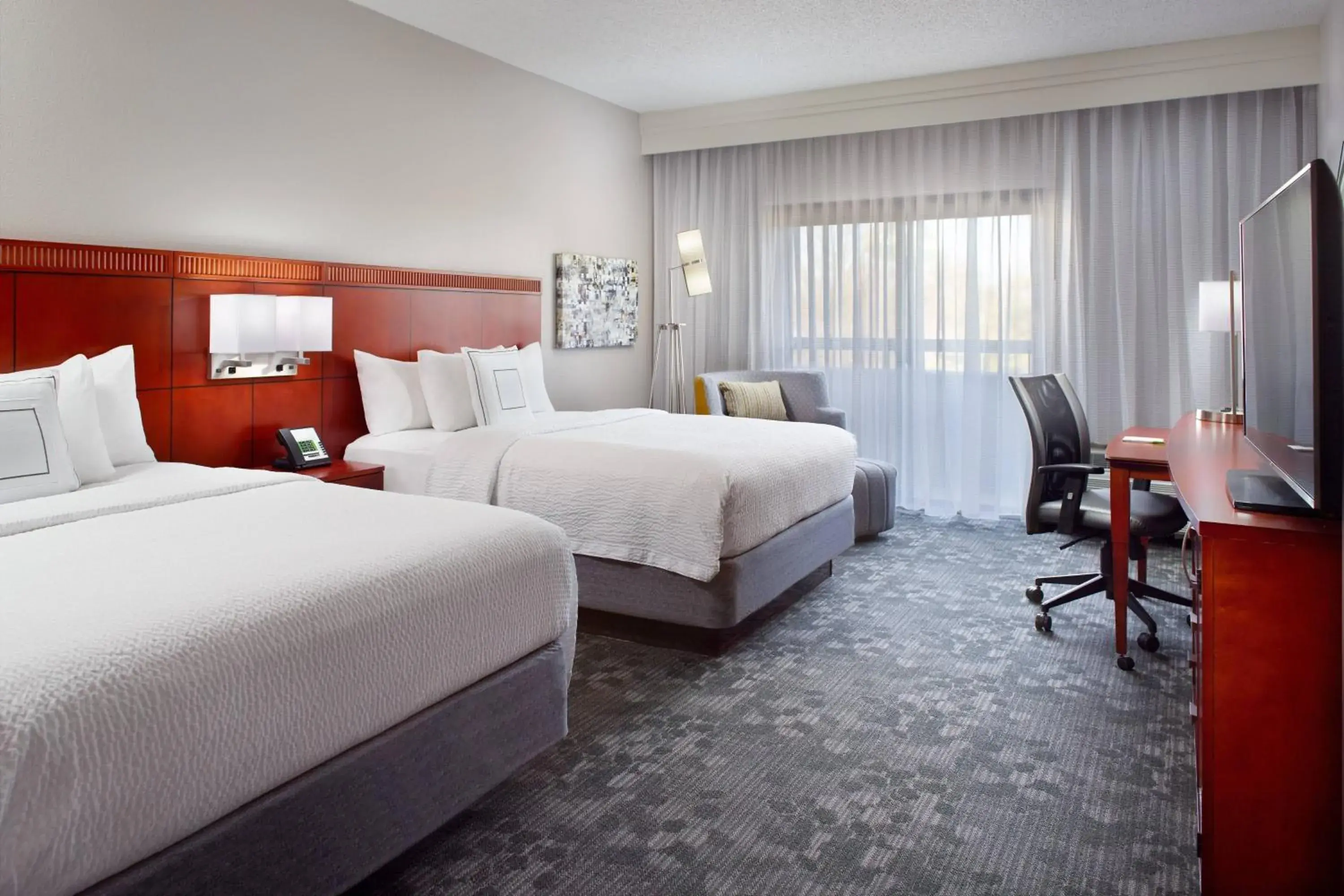 Queen Room with Two Queen Beds in Courtyard by Marriott Greensboro Queen Room with Two Queen Beds in Courtyard by Marriott Greensboro