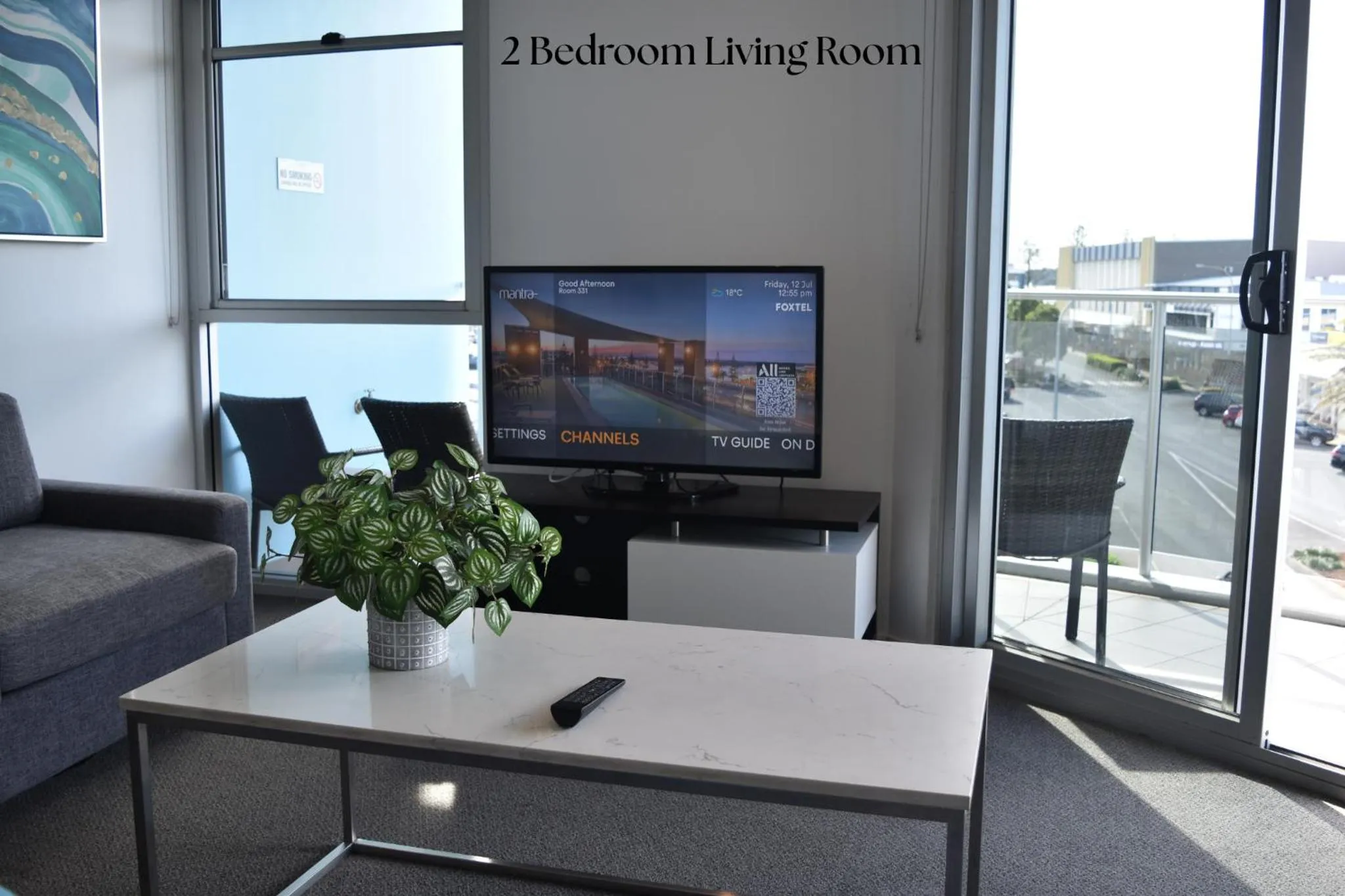 Living room in Mantra Quayside Port Macquarie