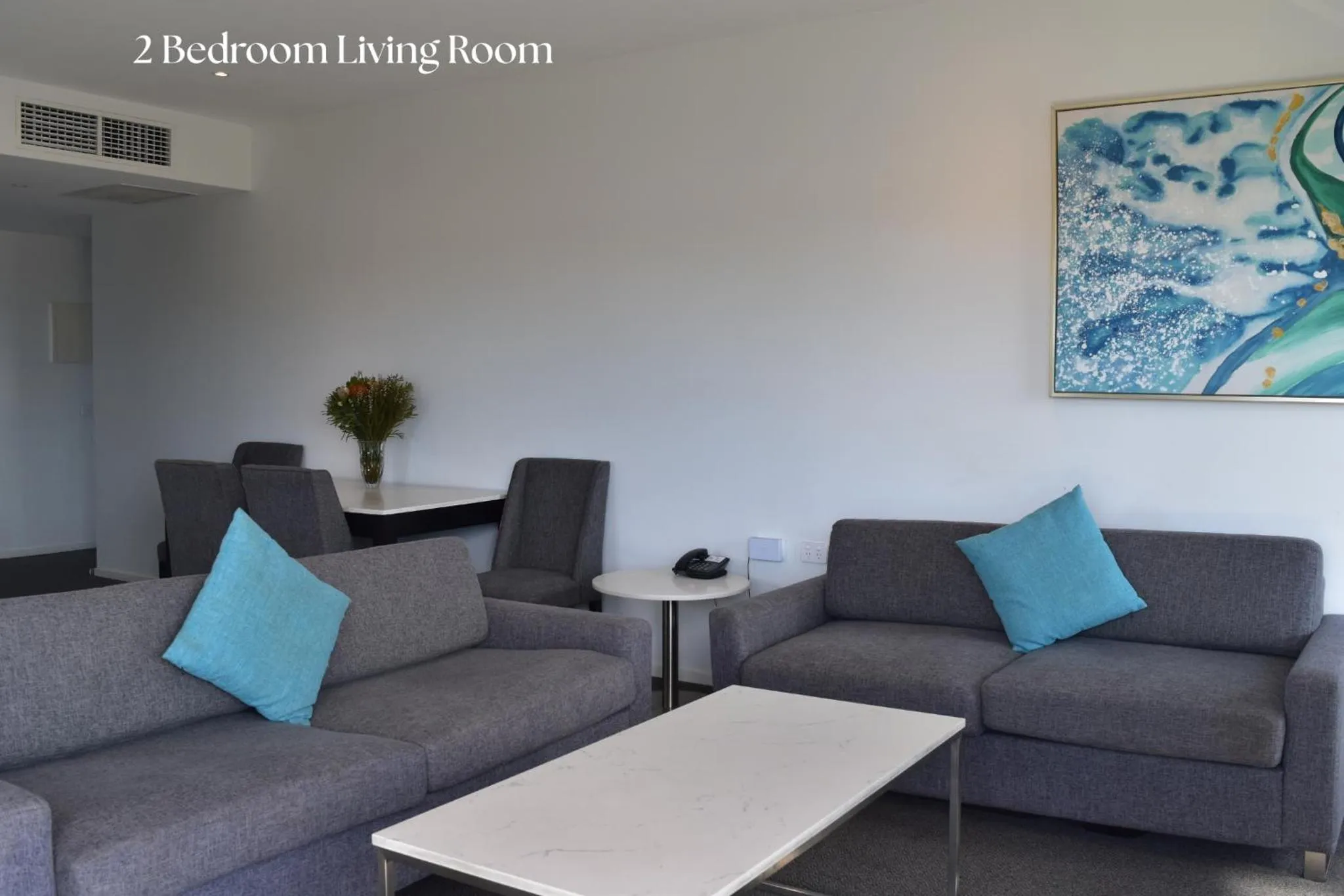 Living room in Mantra Quayside Port Macquarie