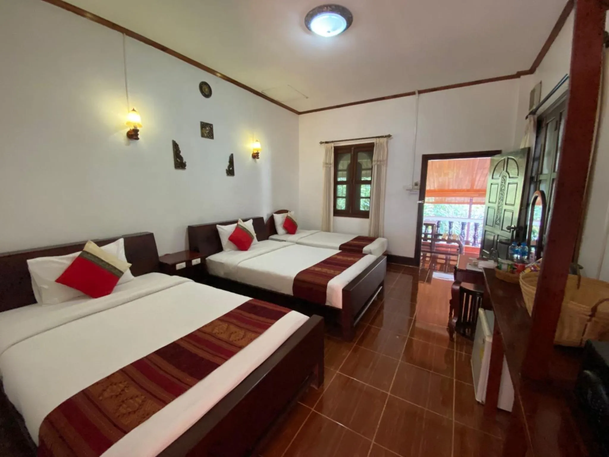 Bed in Vangsavath Hotel