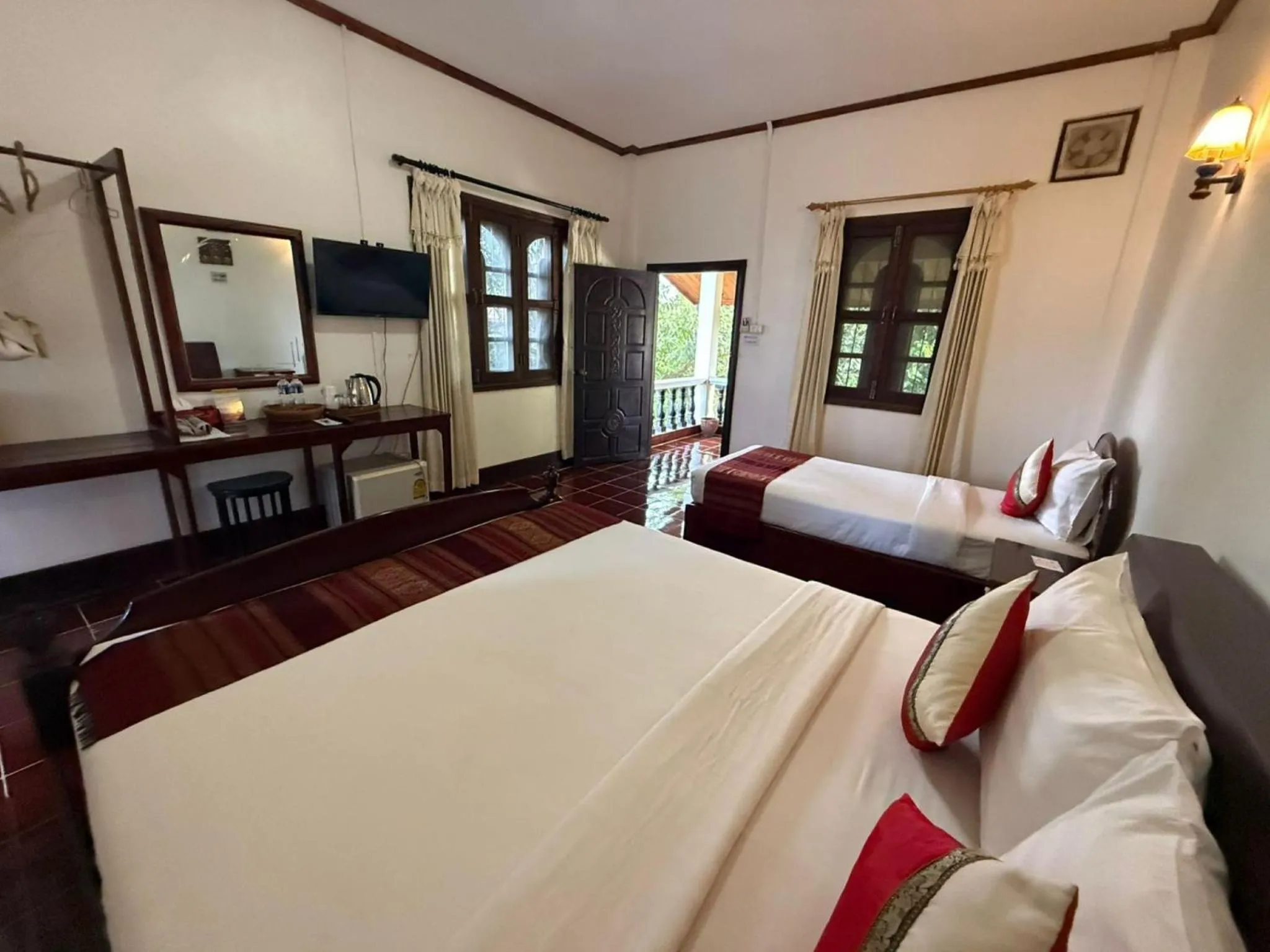 Bed in Vangsavath Hotel