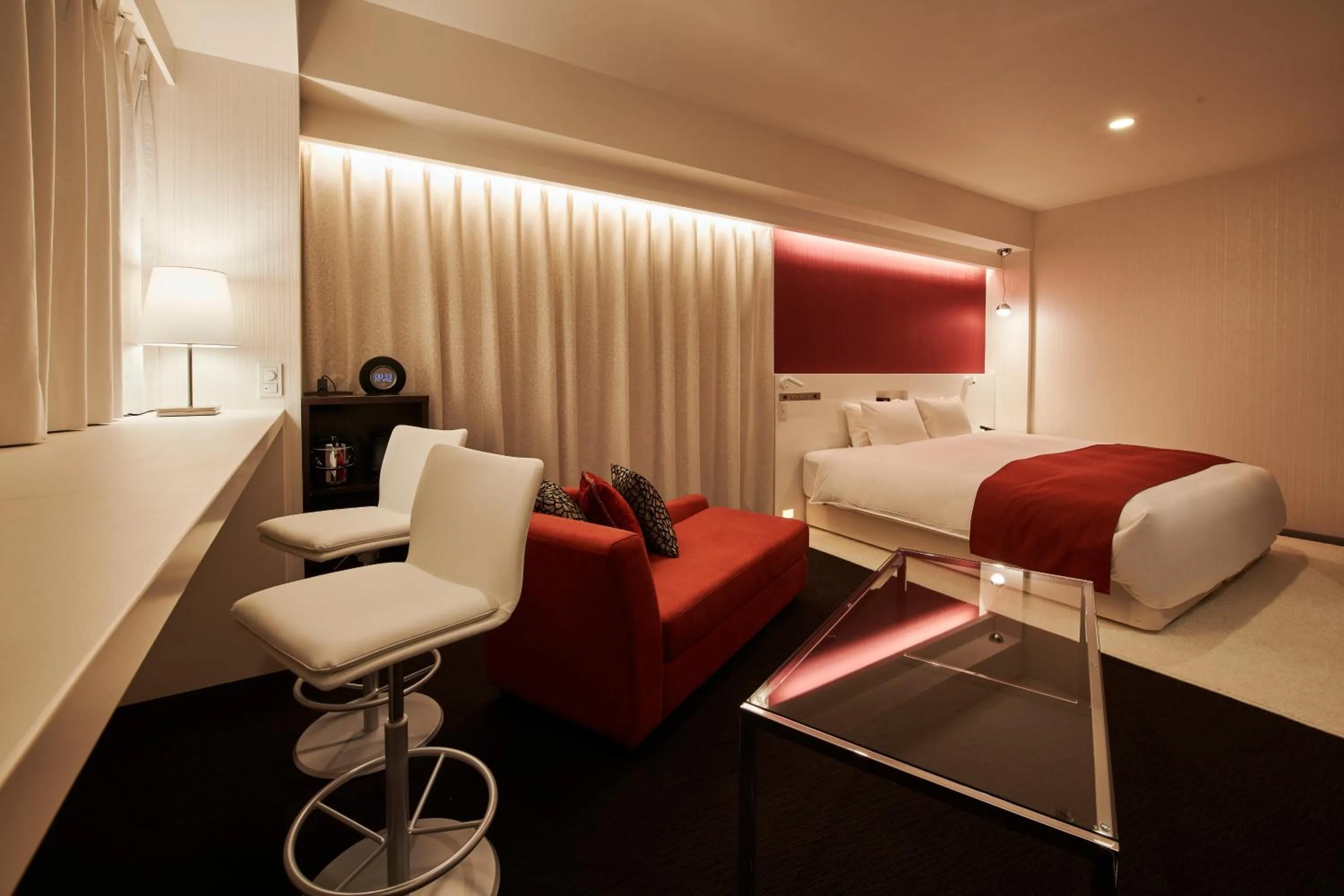 Bed in Cross Hotel Sapporo