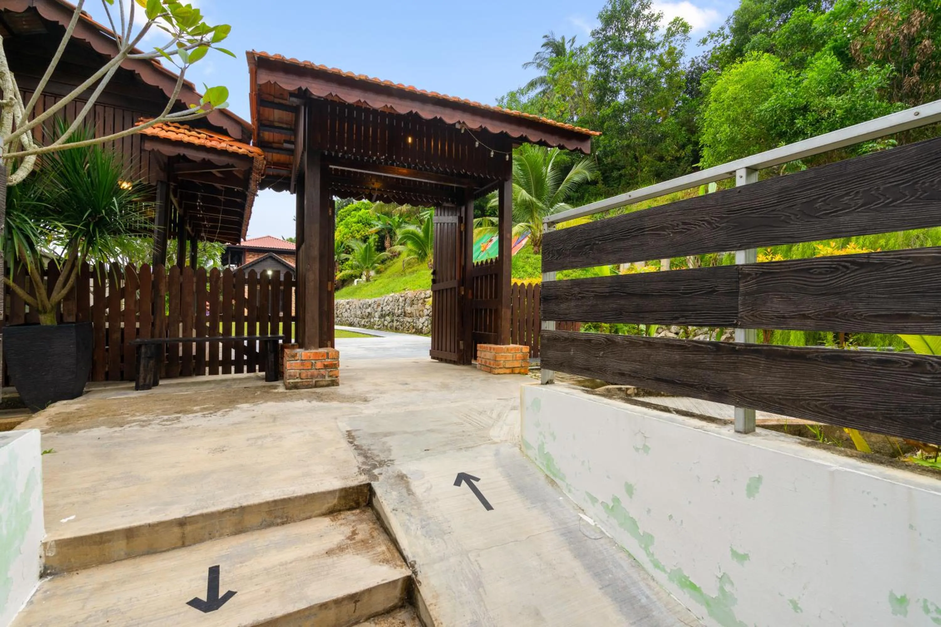 Facade/entrance in Villa Kiambang