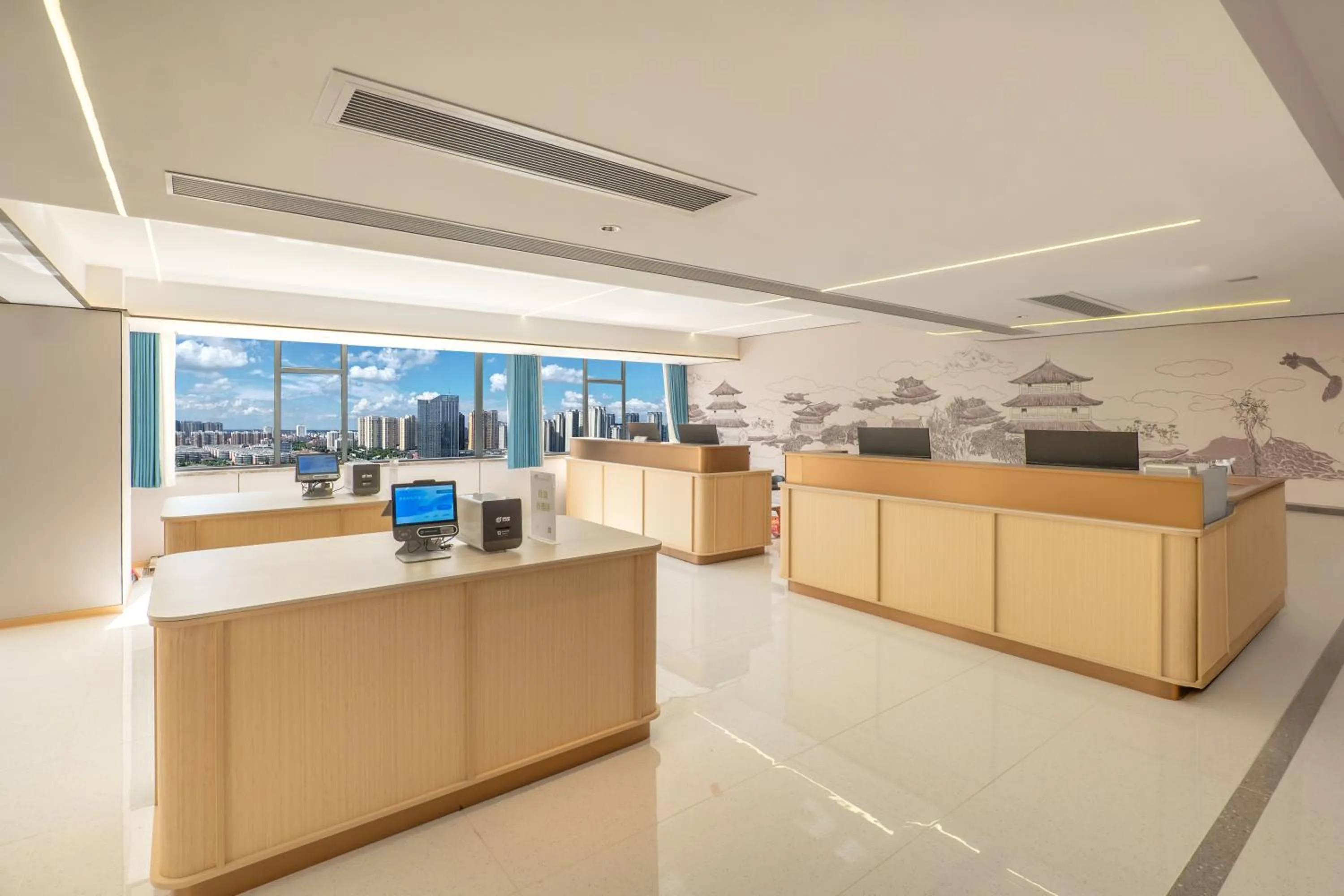 Lobby or reception in Guangzhou Junshan Hotel