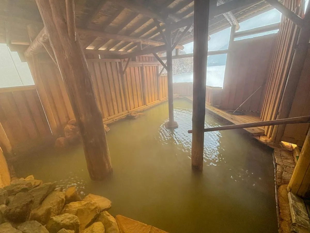 Hot Spring Bath in Shikaribetsu Kohan Onsen Hotel Fusui