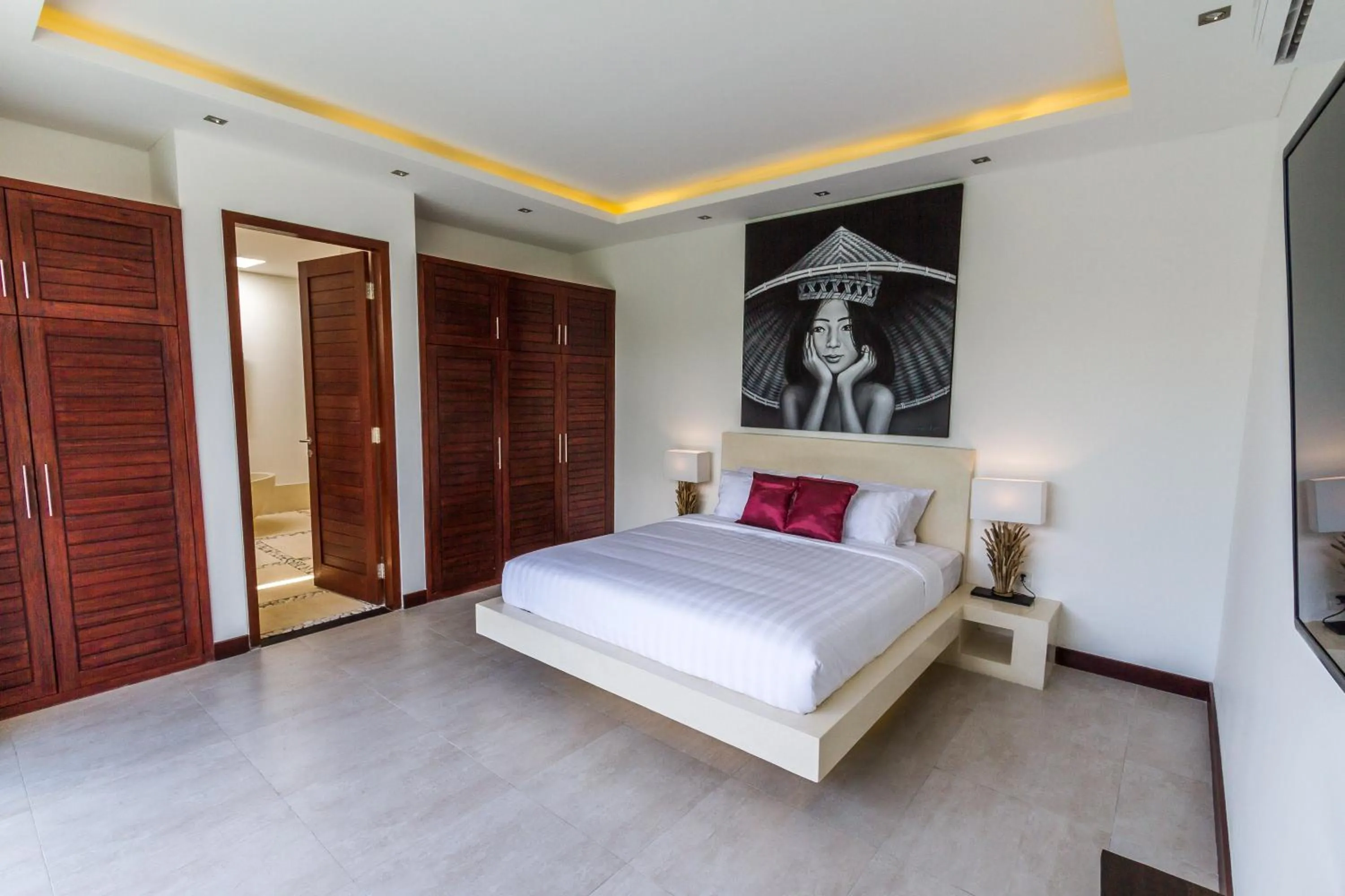 Bed in Villa Juna - Beautiful 3 Bedroom in Seminyak