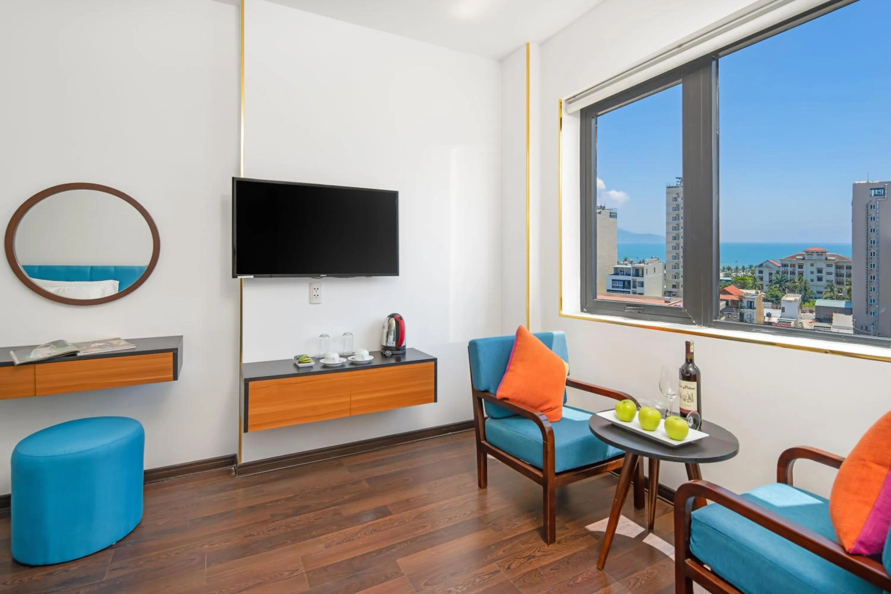 Seating area in Platinum Danang Hotel