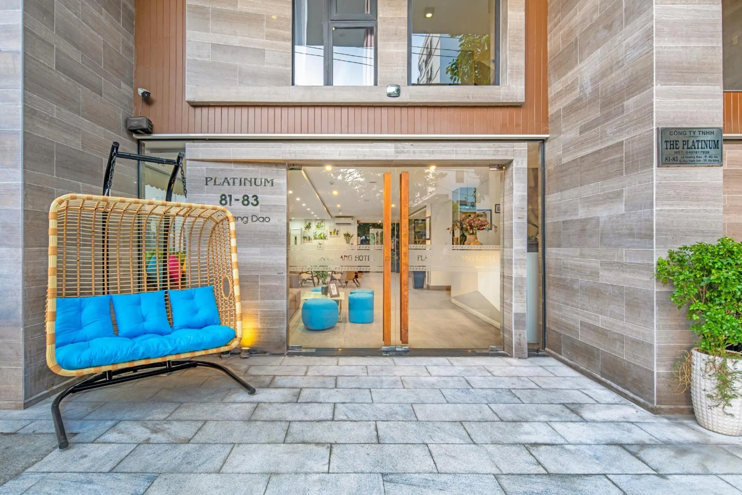 Facade/entrance in Platinum Danang Hotel