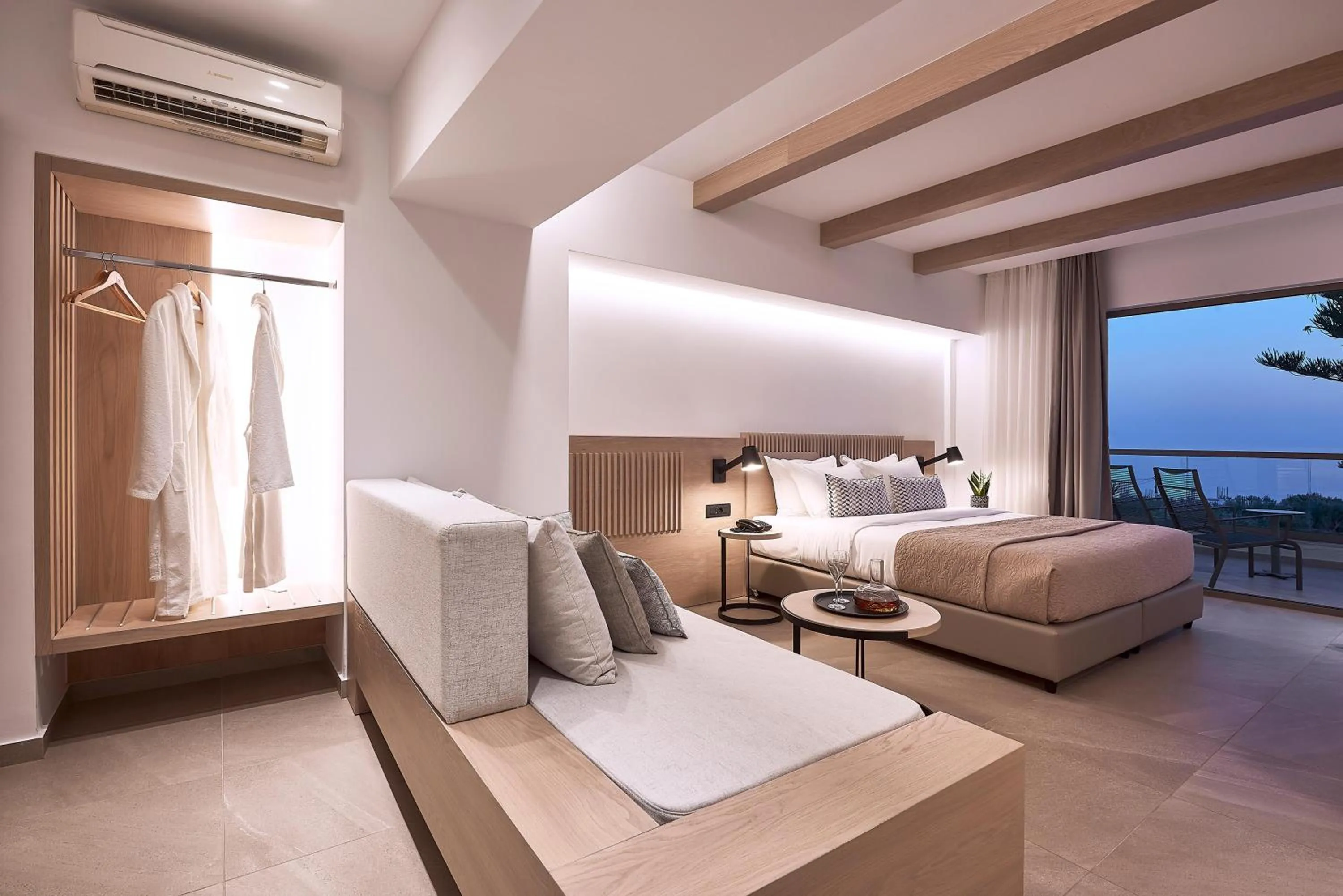 Photo of the whole room, Bed in Coriva Beach Hotel & Bungalows