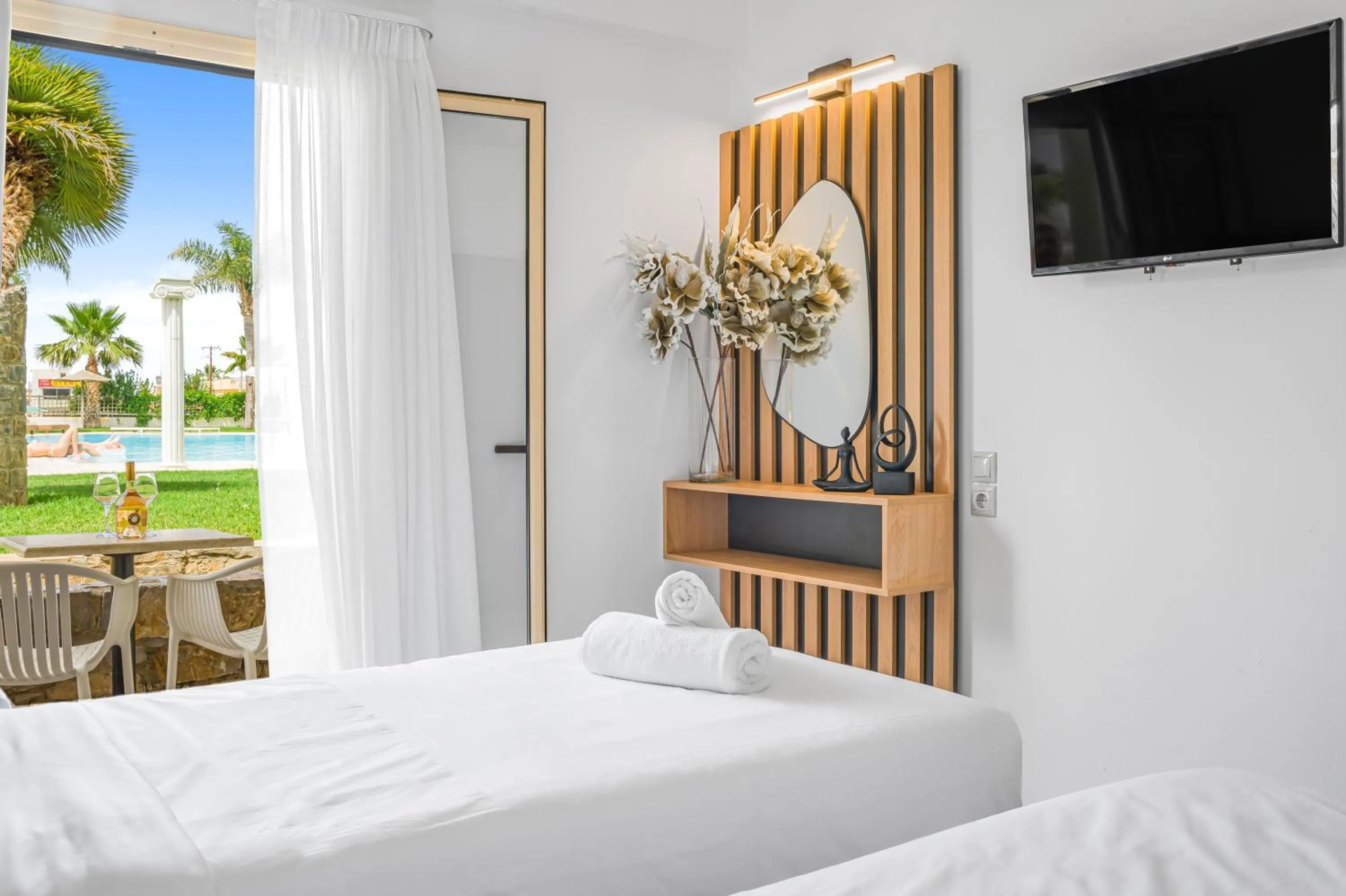 Bed in Socrates Hotel Malia Beach