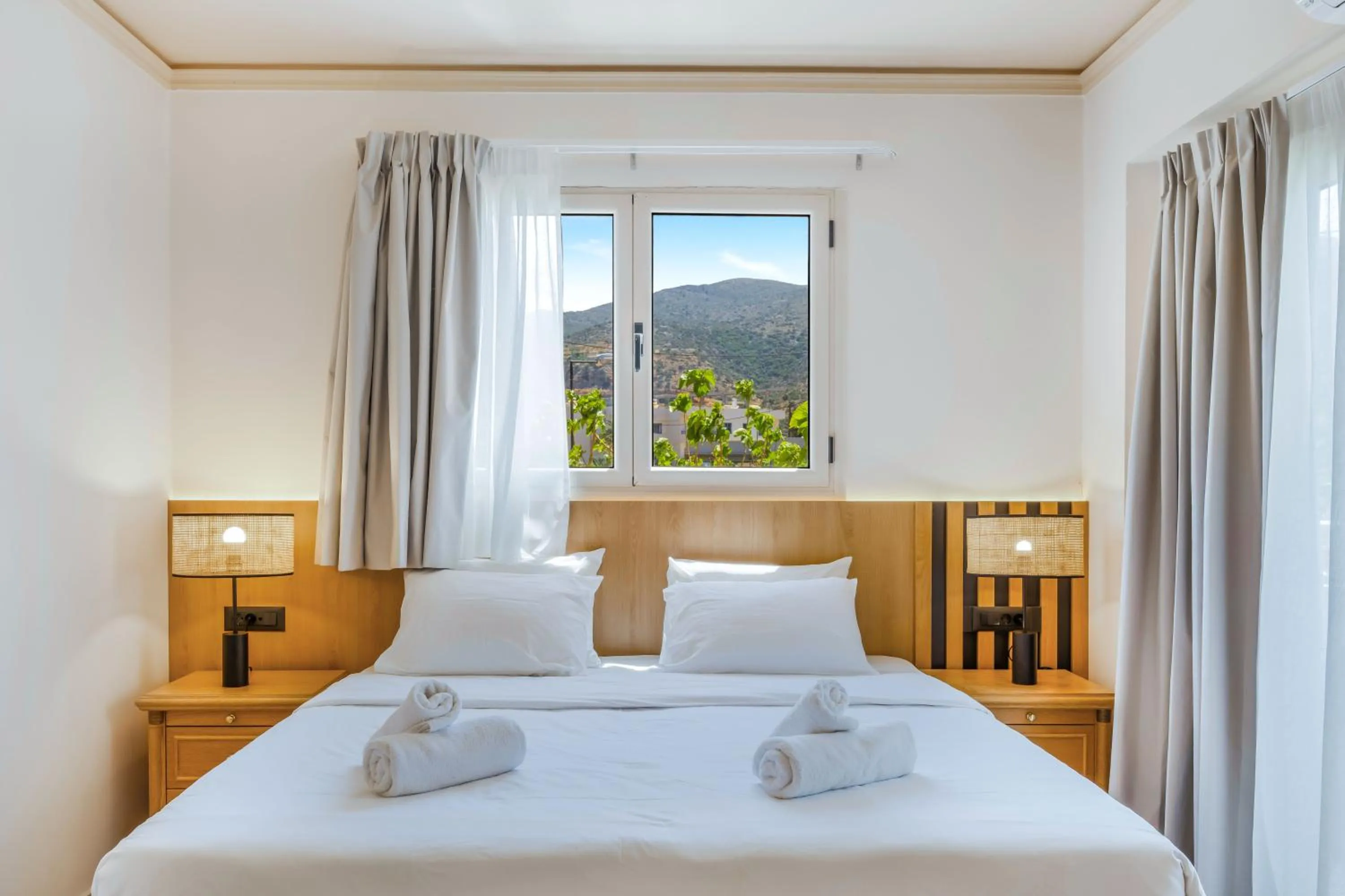 Bed in Socrates Hotel Malia Beach