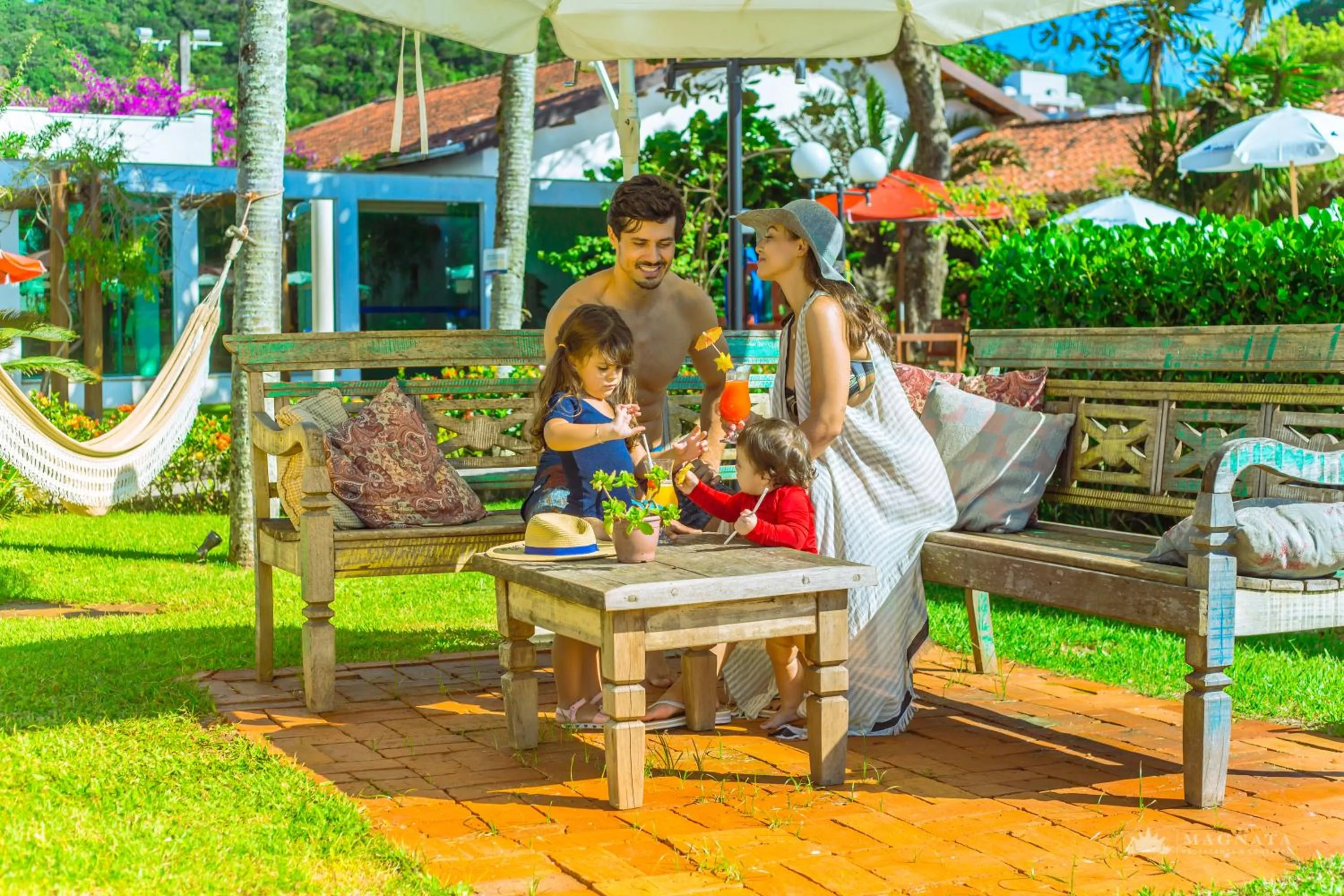 Garden in Hotel VillaReal Guaratuba - Caieiras