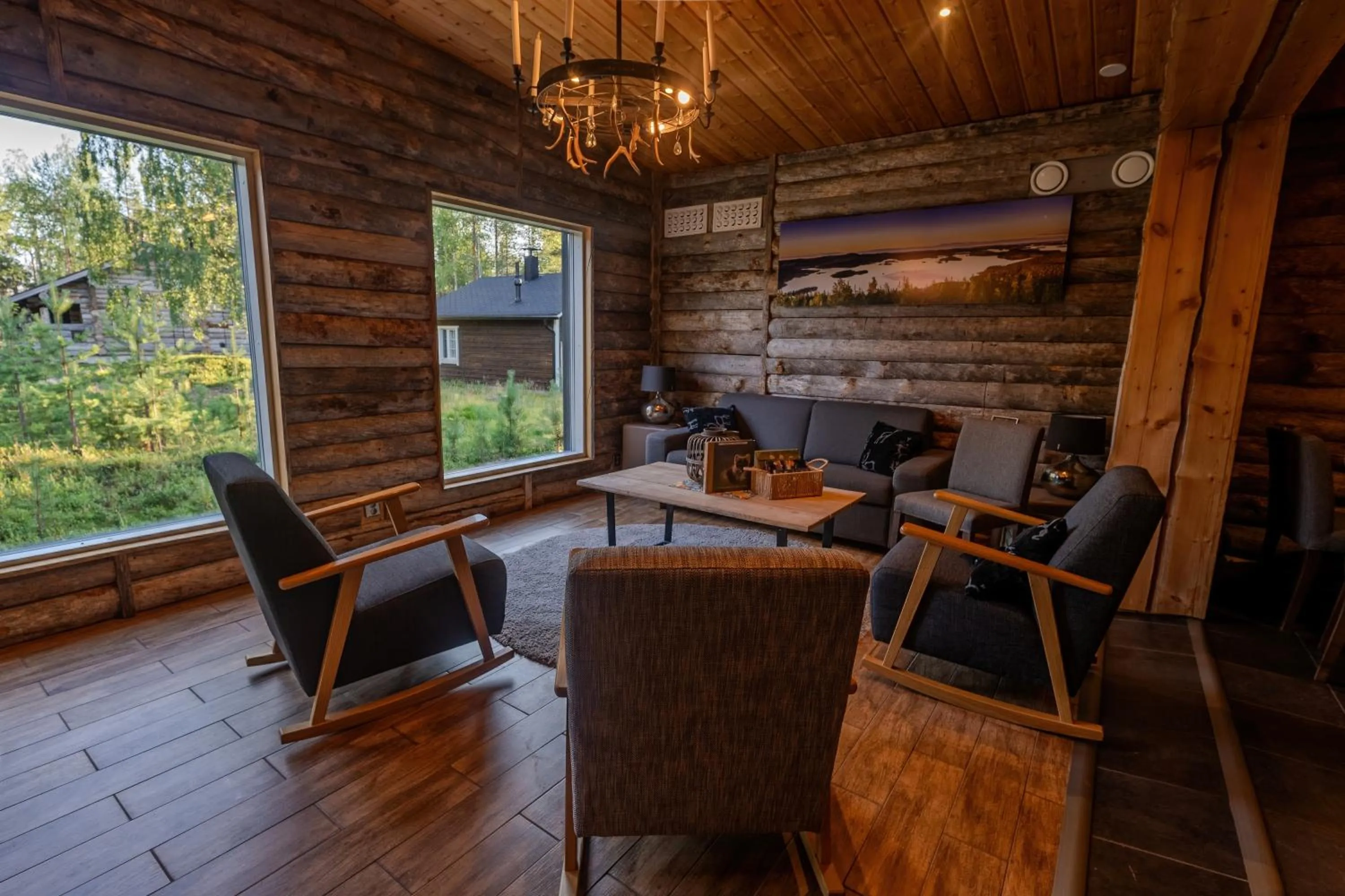 Seating area in Wilderness Hotel Nellim & Igloos