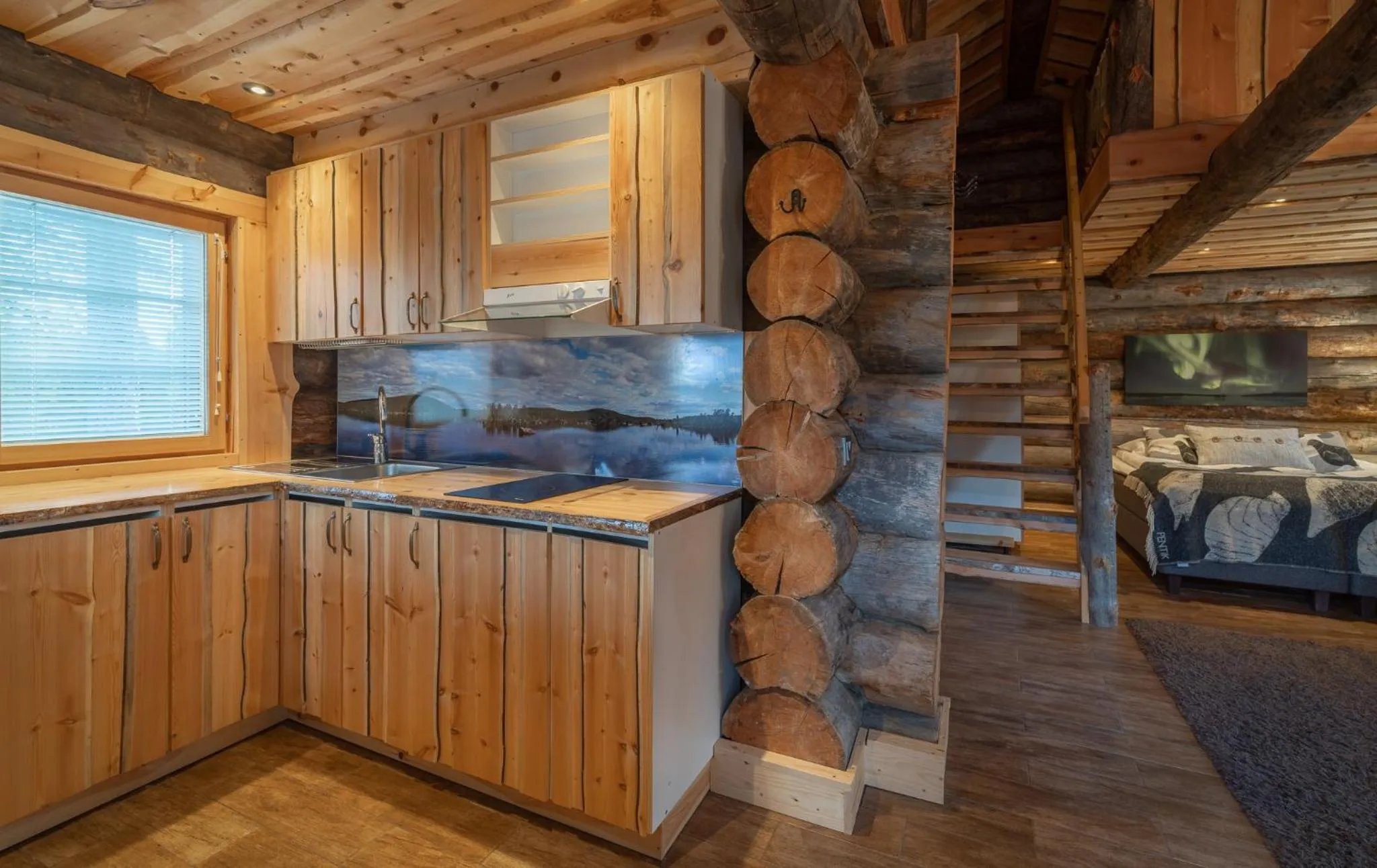 Kitchen or kitchenette in Wilderness Hotel Nellim & Igloos