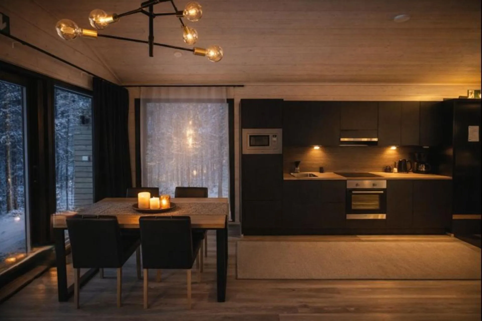 Living room in Wilderness Hotel Nellim & Igloos