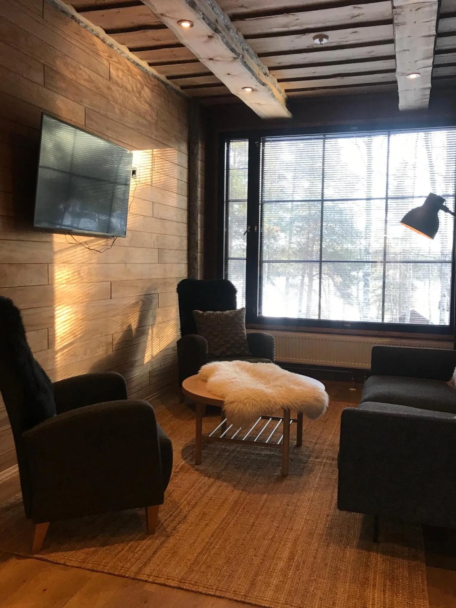 Living room in Wilderness Hotel Nellim & Igloos