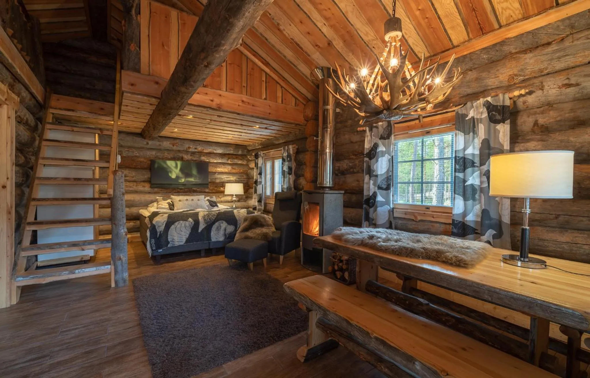 Photo of the whole room, Bed in Wilderness Hotel Nellim & Igloos