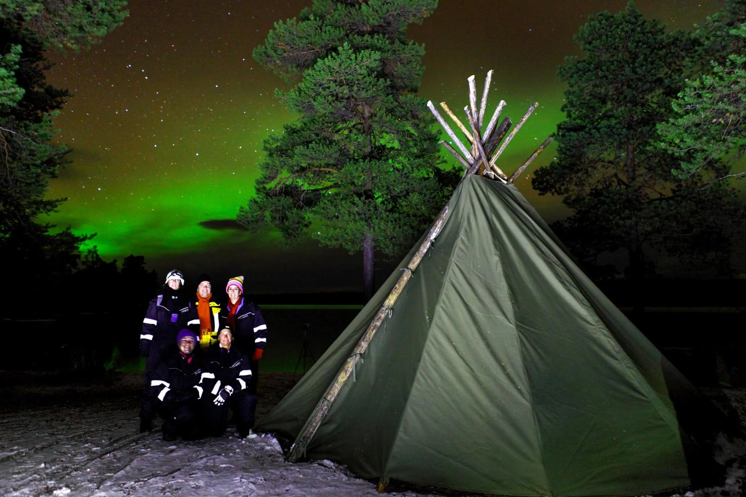 People in Wilderness Hotel Nellim & Igloos