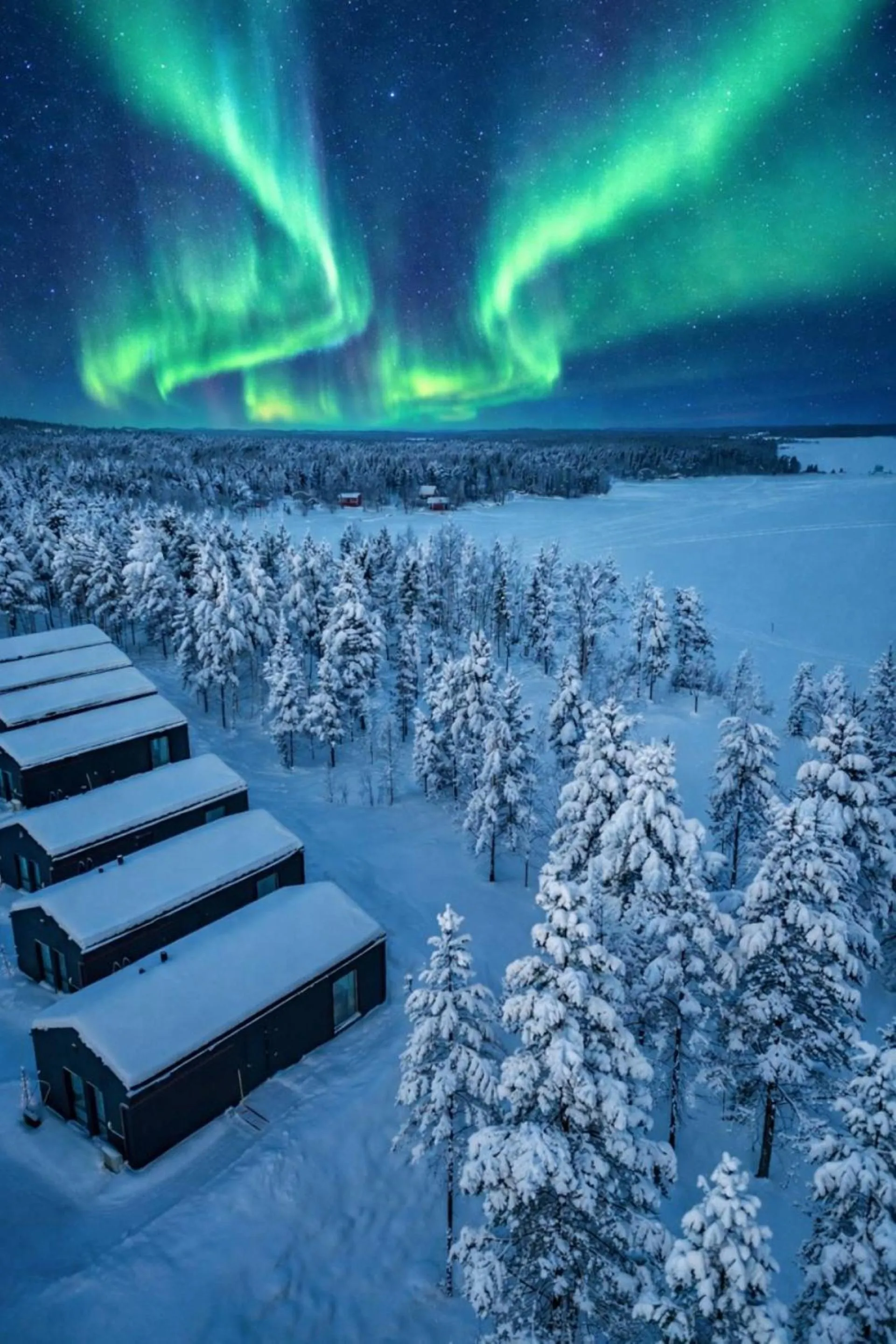 Bird's eye view in Wilderness Hotel Nellim & Igloos