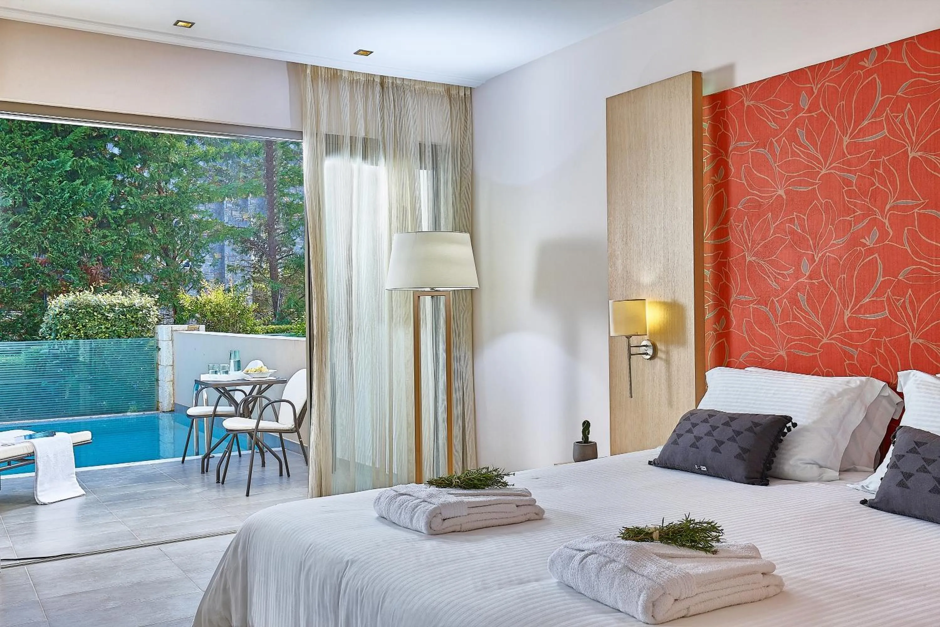 Patio, Bed in Castello Boutique Resort & Spa - Adults Only