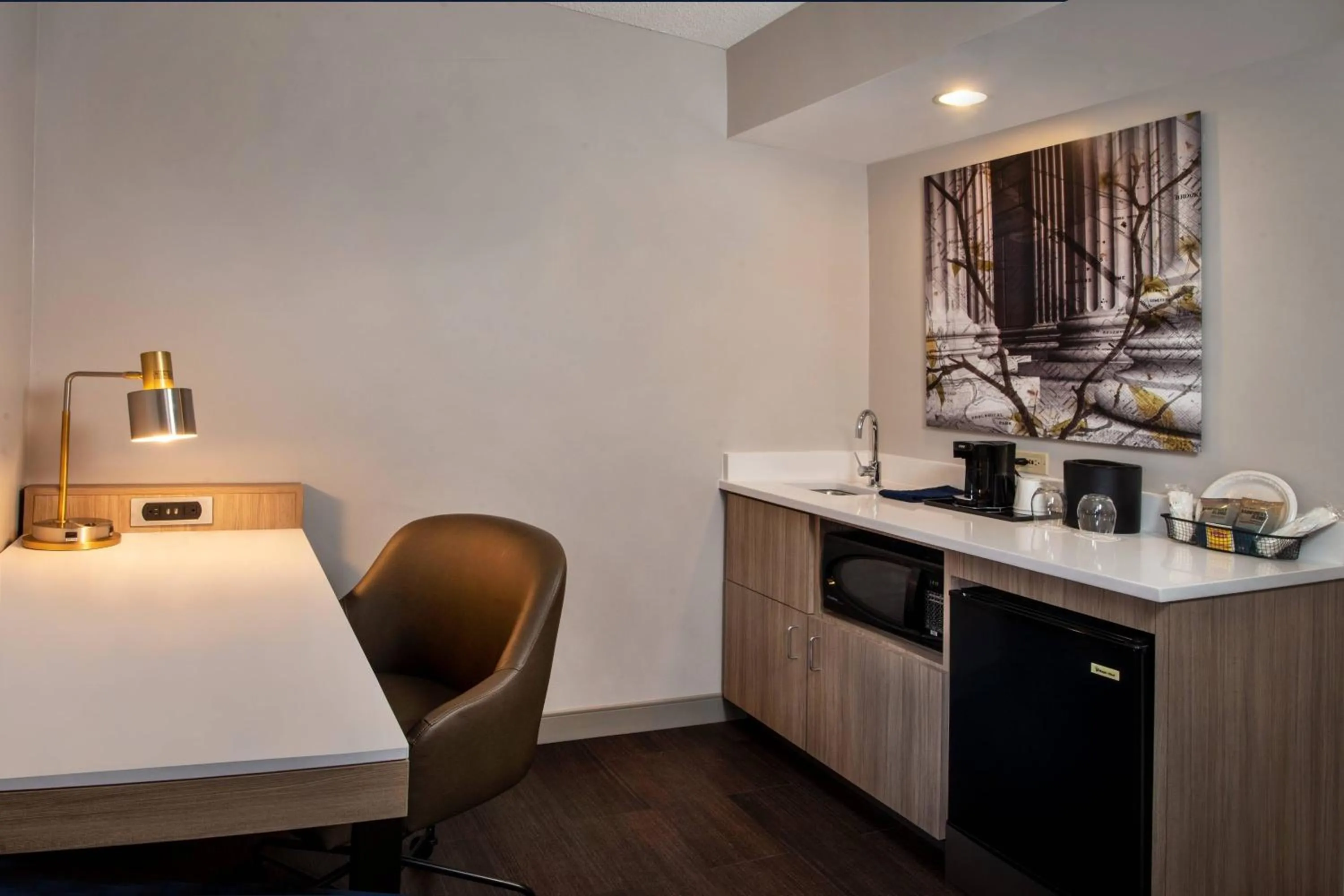 Kitchen or kitchenette in SpringHill Suites Herndon Reston