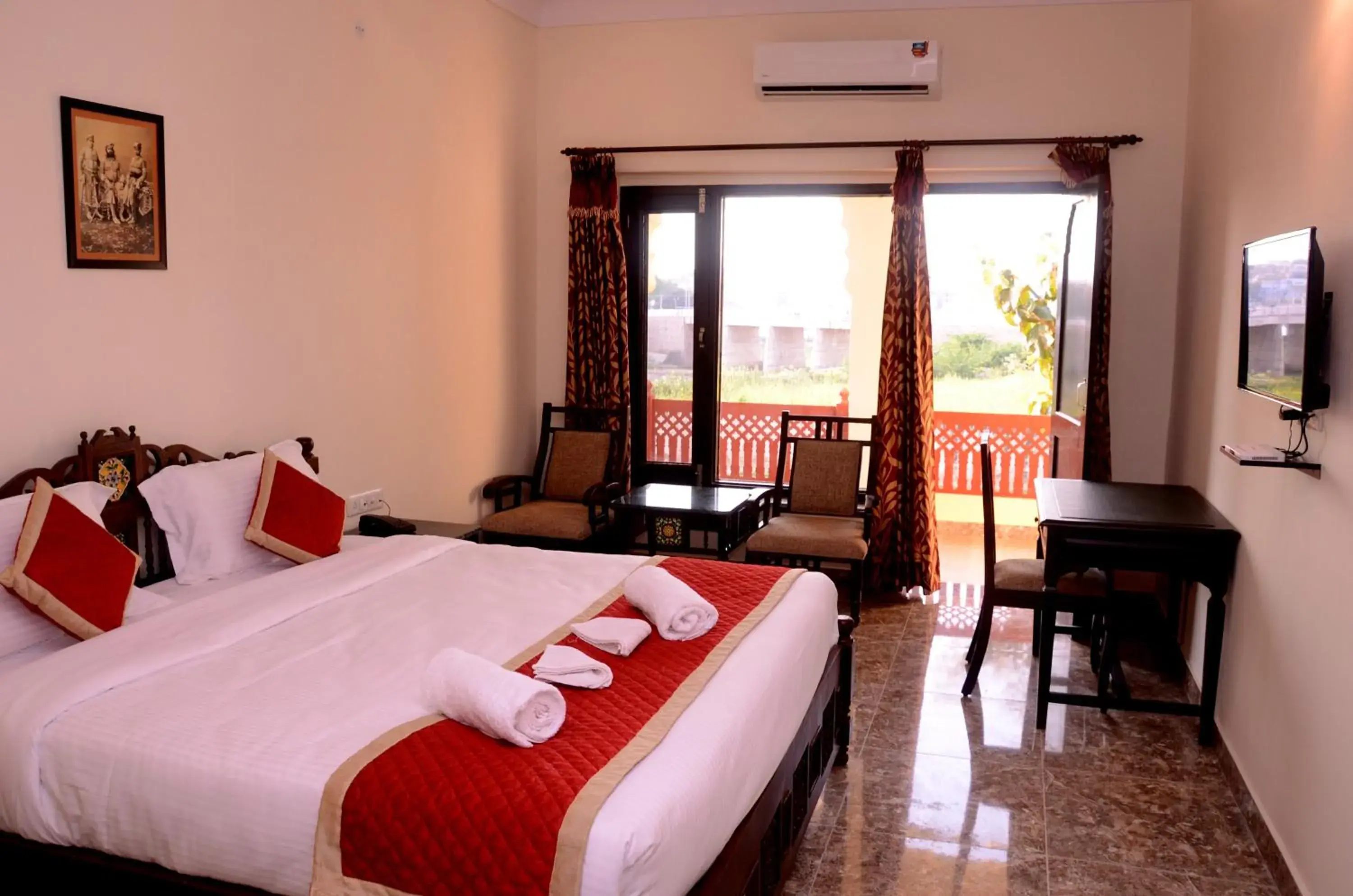 Double Room with Mountain View in Moti Mahal - A Heritage Haveli Double Room with Mountain View in Moti Mahal - A Heritage Haveli