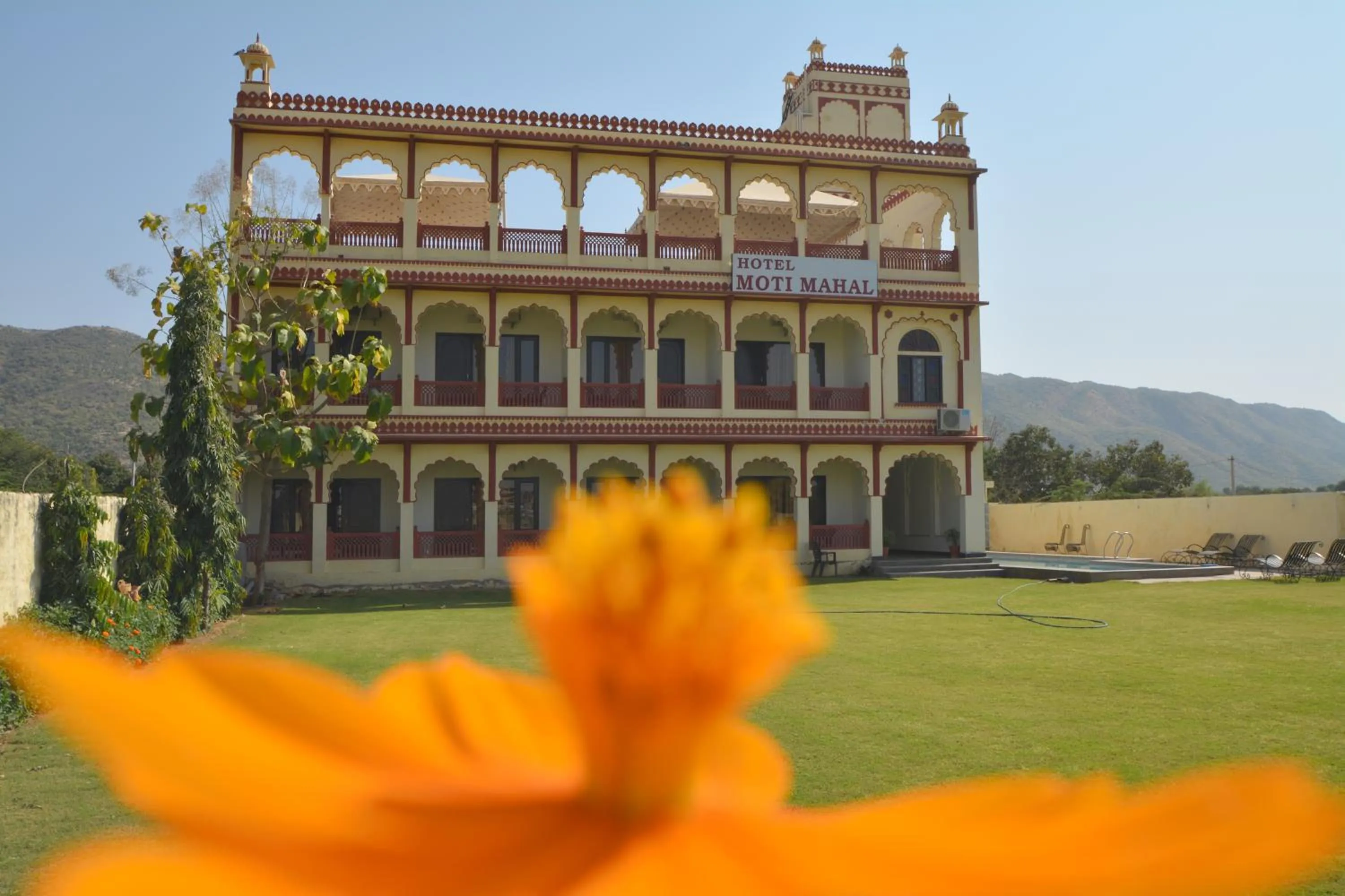 Garden view in Moti Mahal - A Heritage Haveli