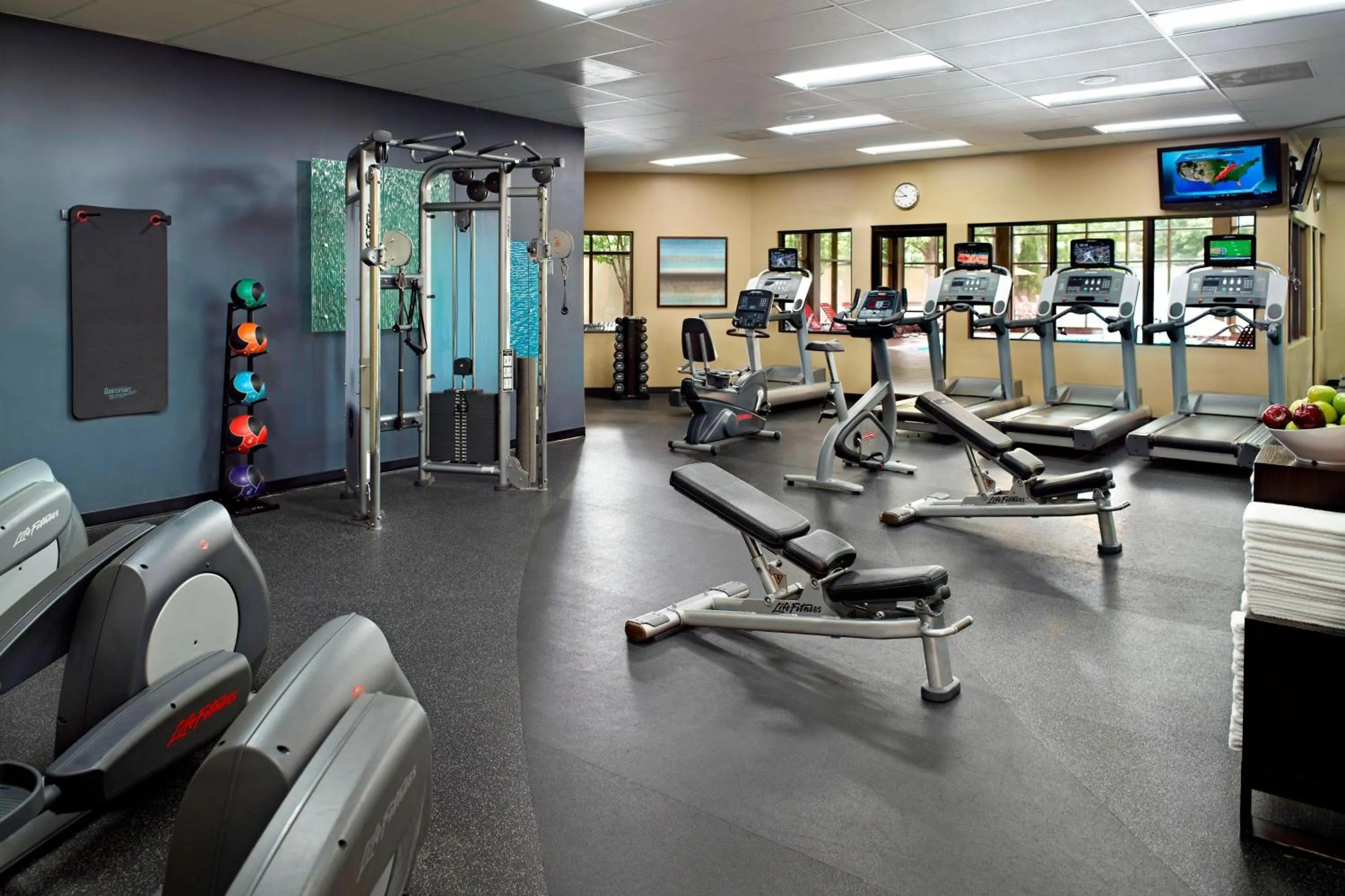 Fitness centre/facilities in Marriott Kansas City Overland Park