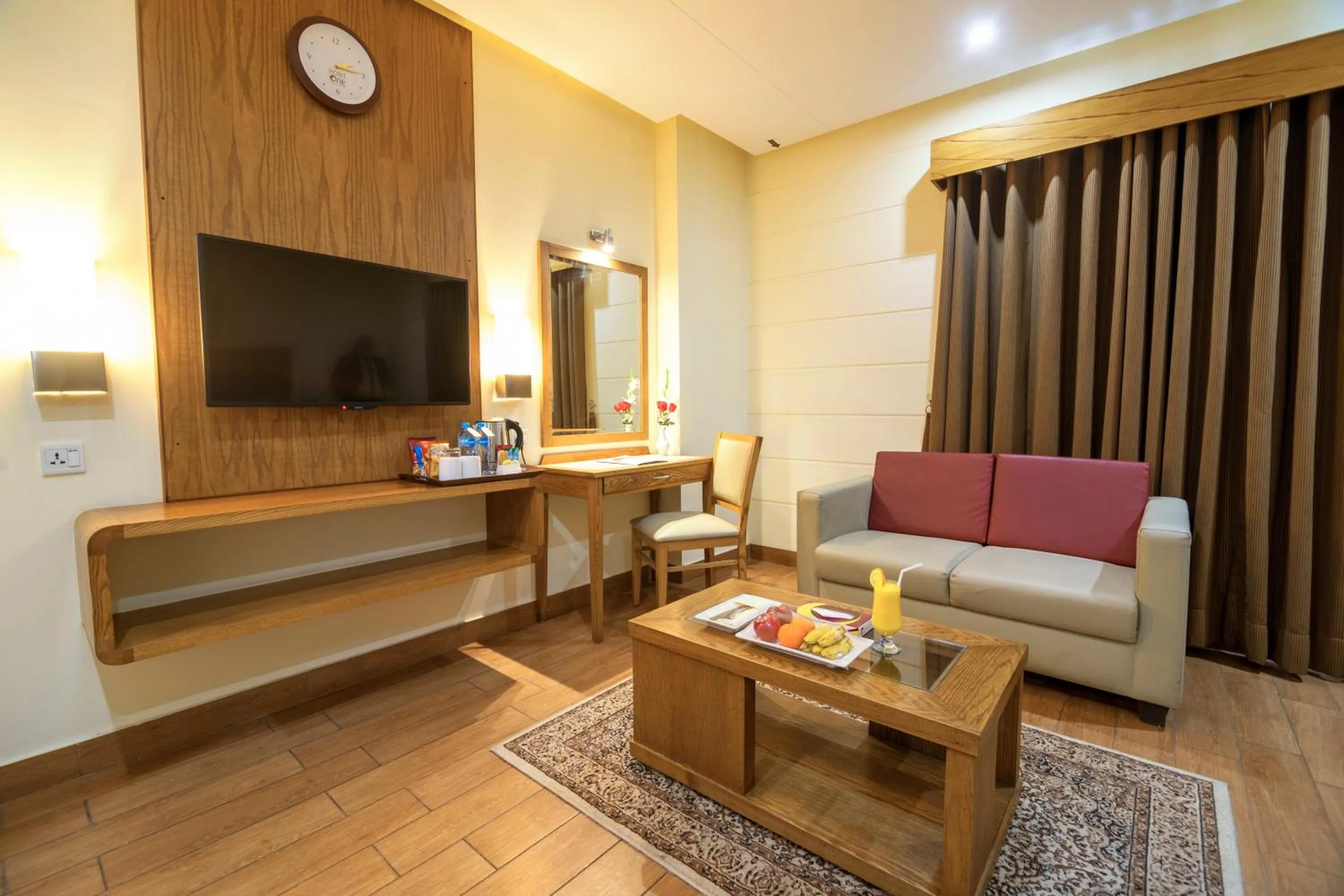 Seating area in Hotel One Tariq Road Multan