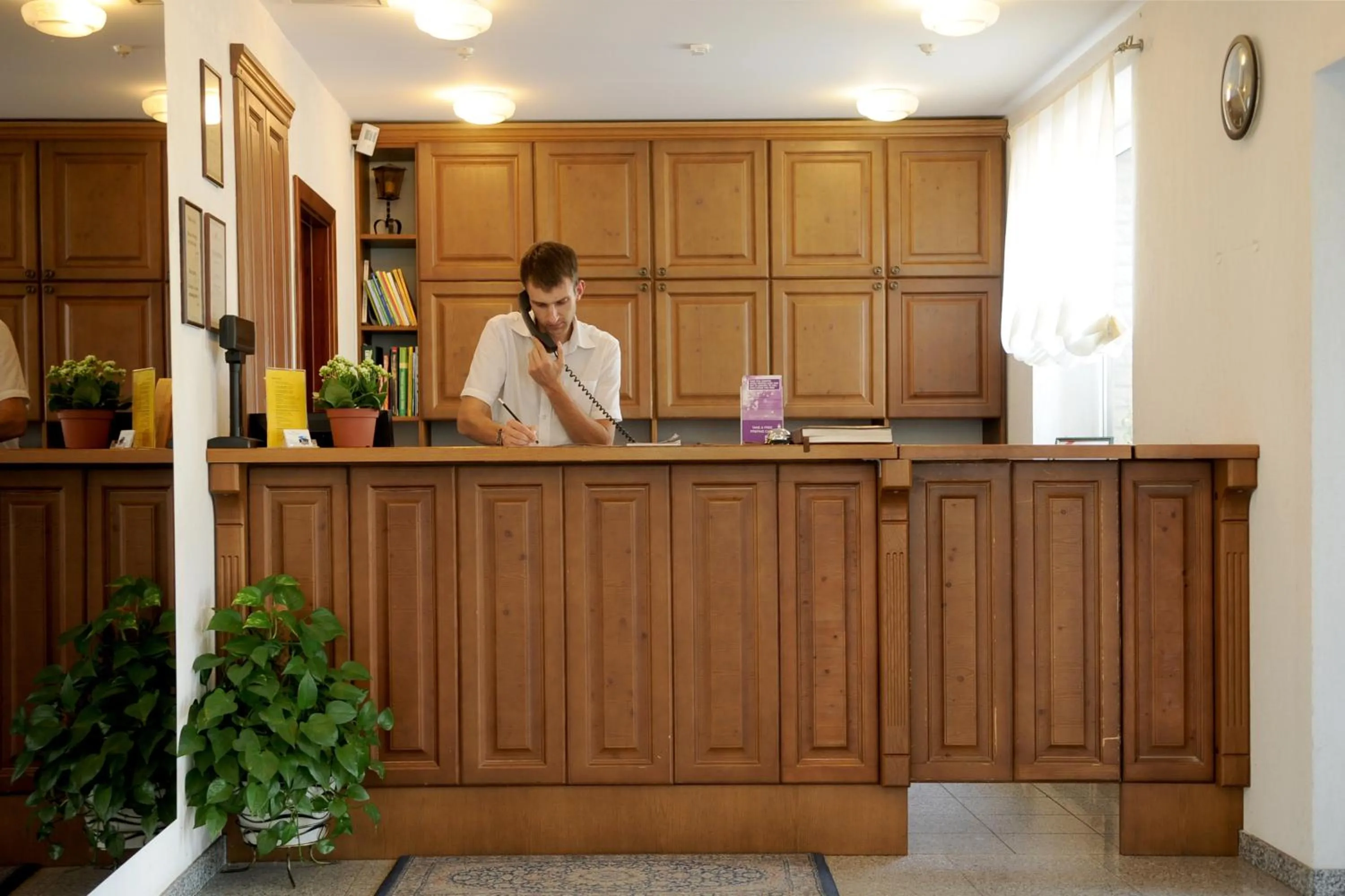 Lobby or reception in Amicus Hotel