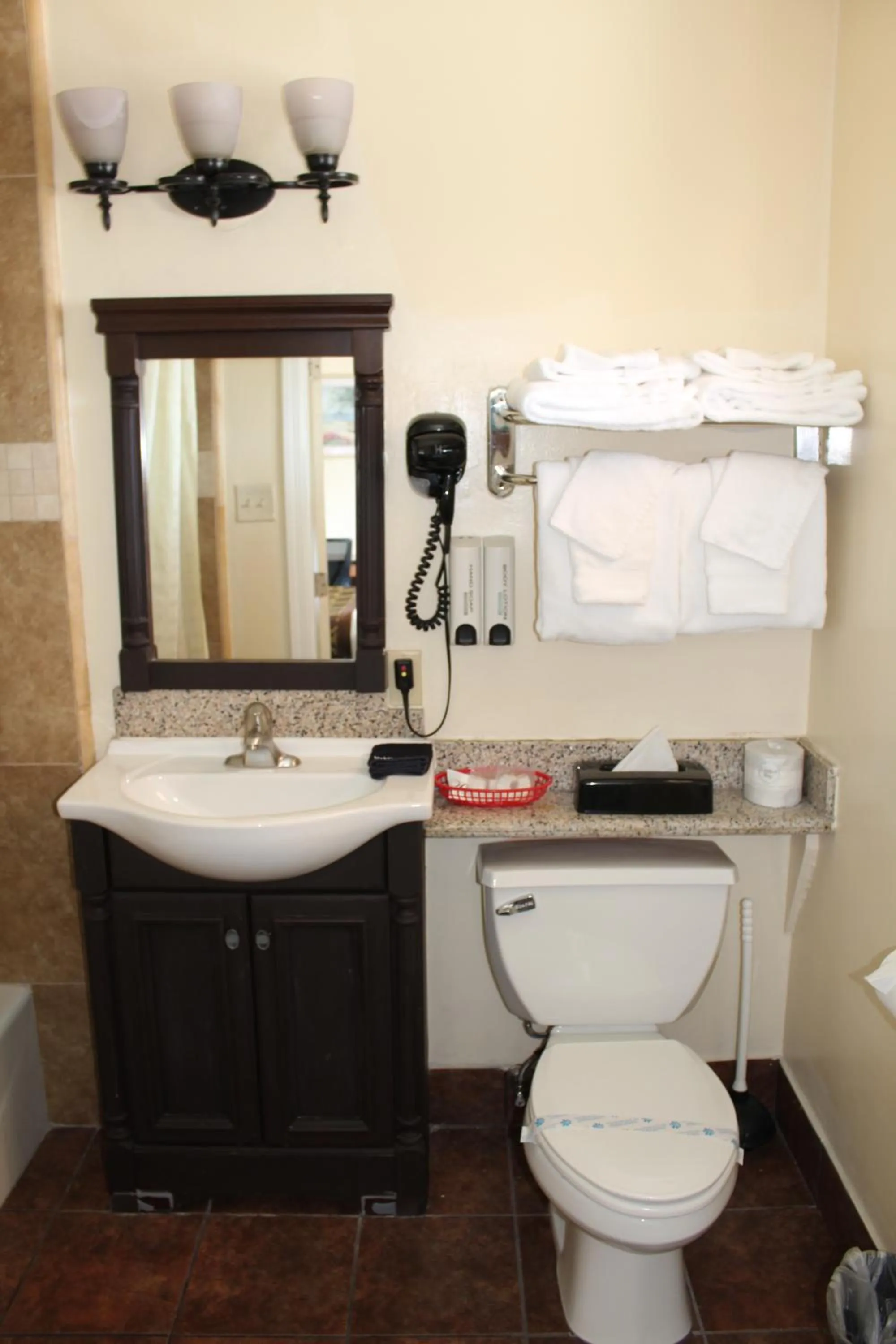 Bathroom in Riverside Inn & Suites Santa Cruz