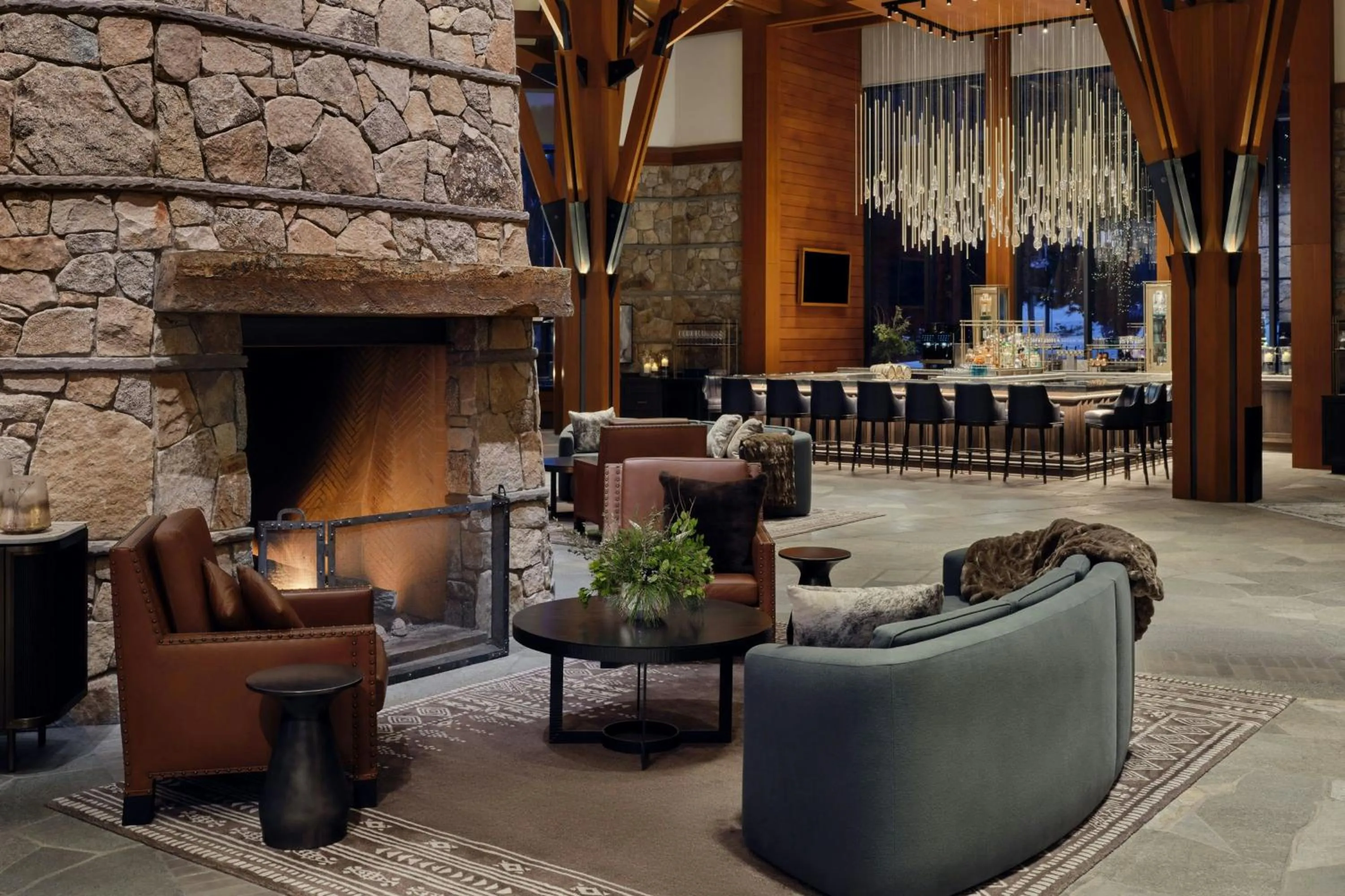 Living room in The Ritz-Carlton, Lake Tahoe