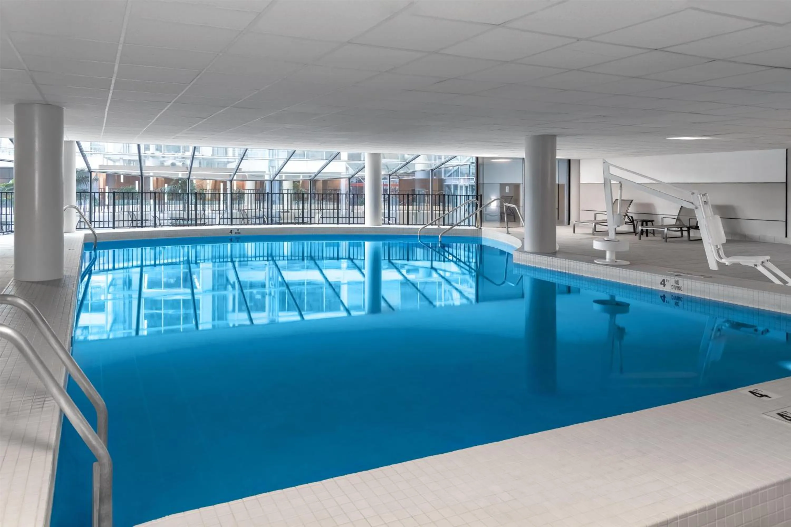 Pool view in DoubleTree by Hilton Hotel South Bend