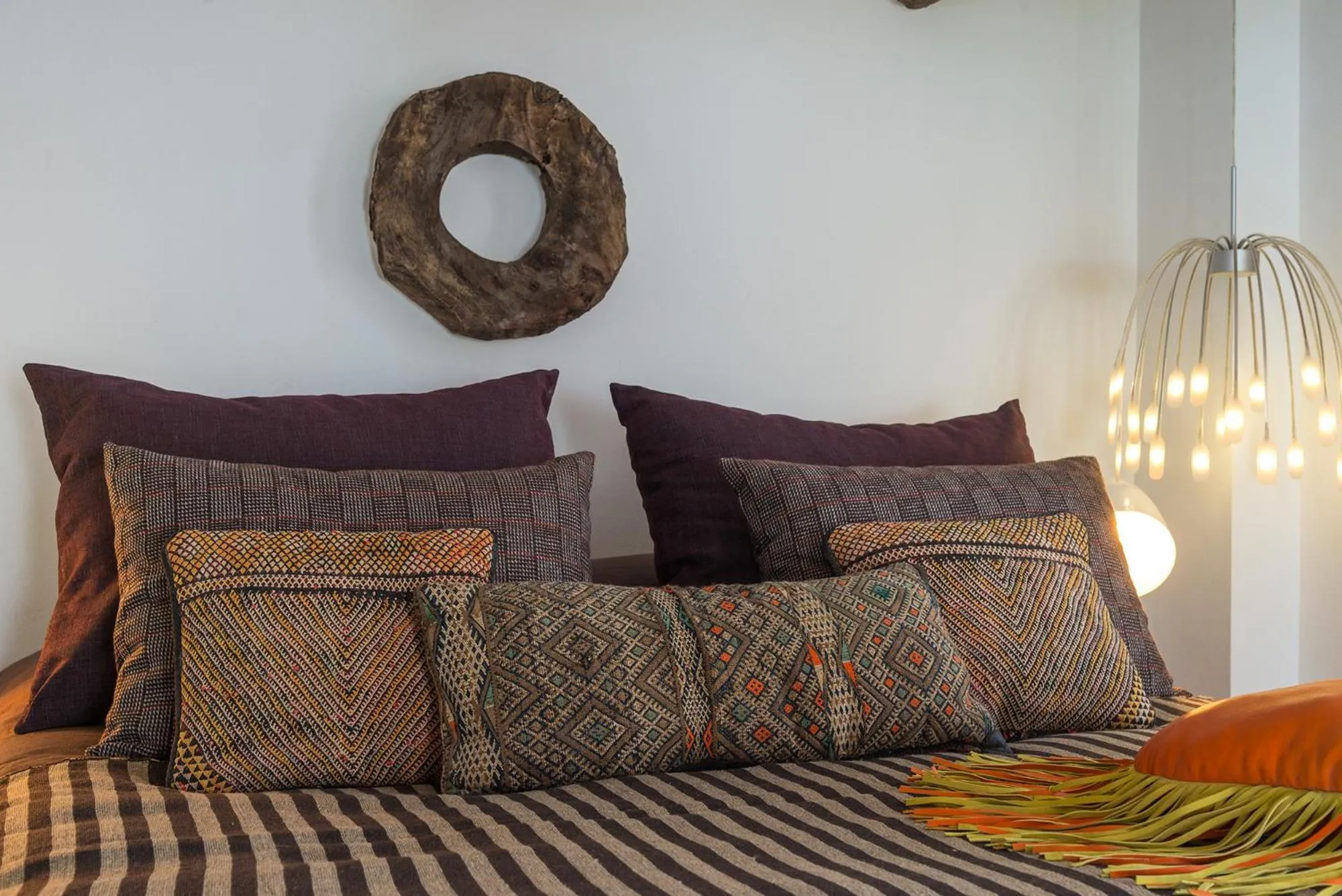 Decorative detail, Bed in Munga Guesthouse